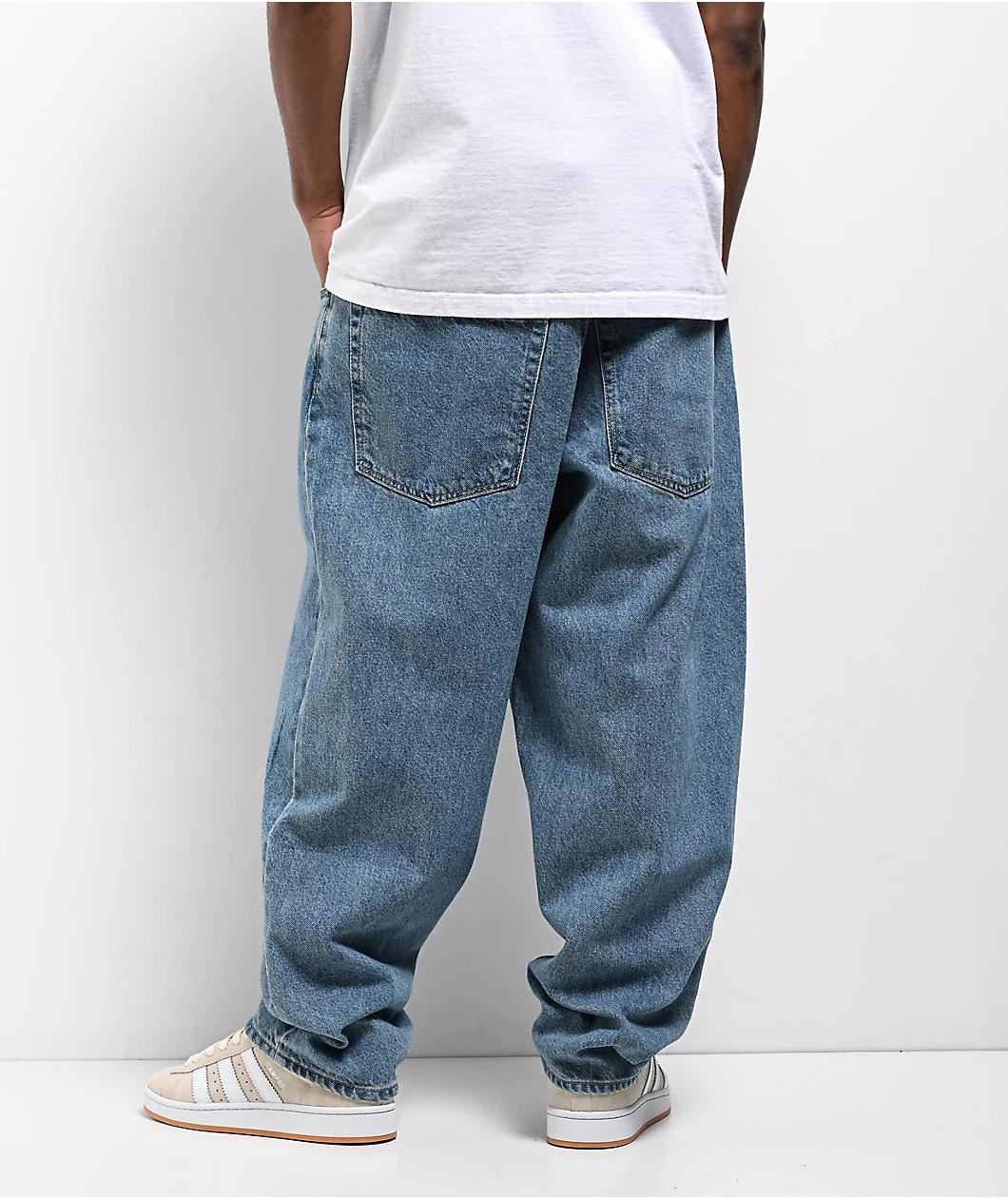 Empyre Grey Wash Ultra Loose Skate Jeans Product Image