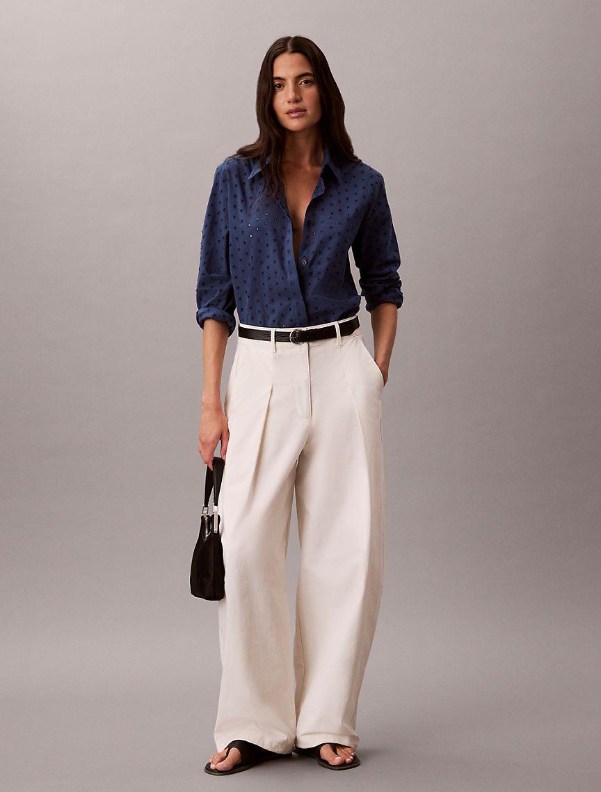 Broderie Anglaise Button-Down Shirt Product Image