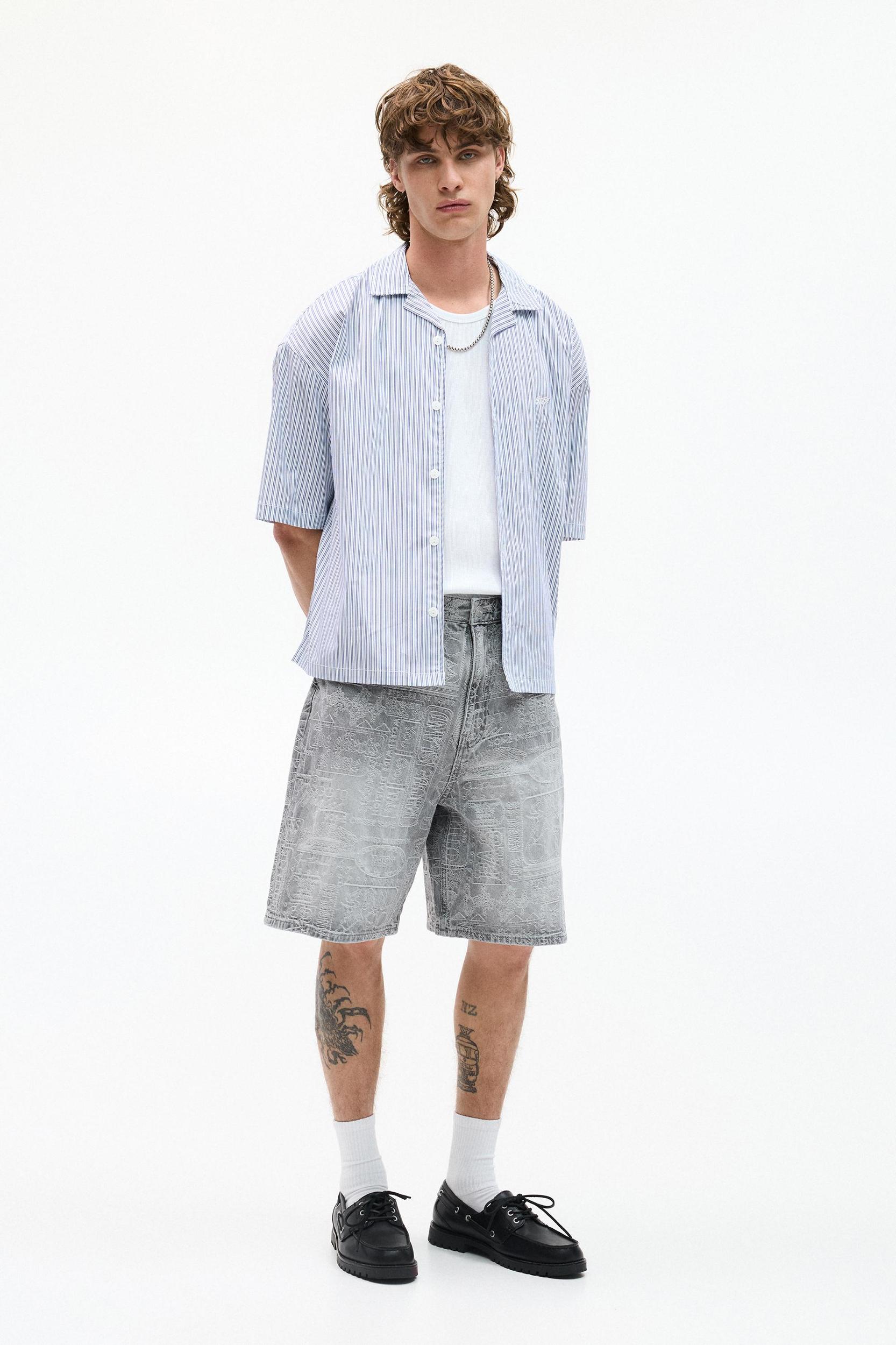 STWD striped short sleeve shirt Product Image