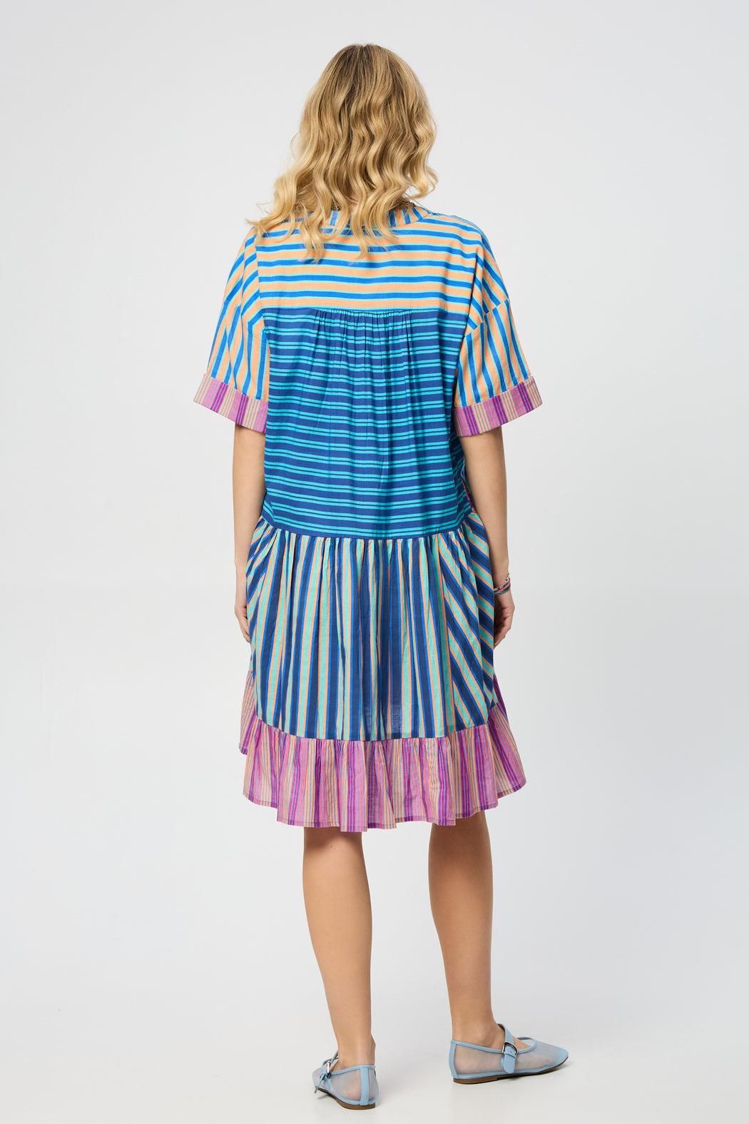 Bold Striped Cover Up Dress Product Image