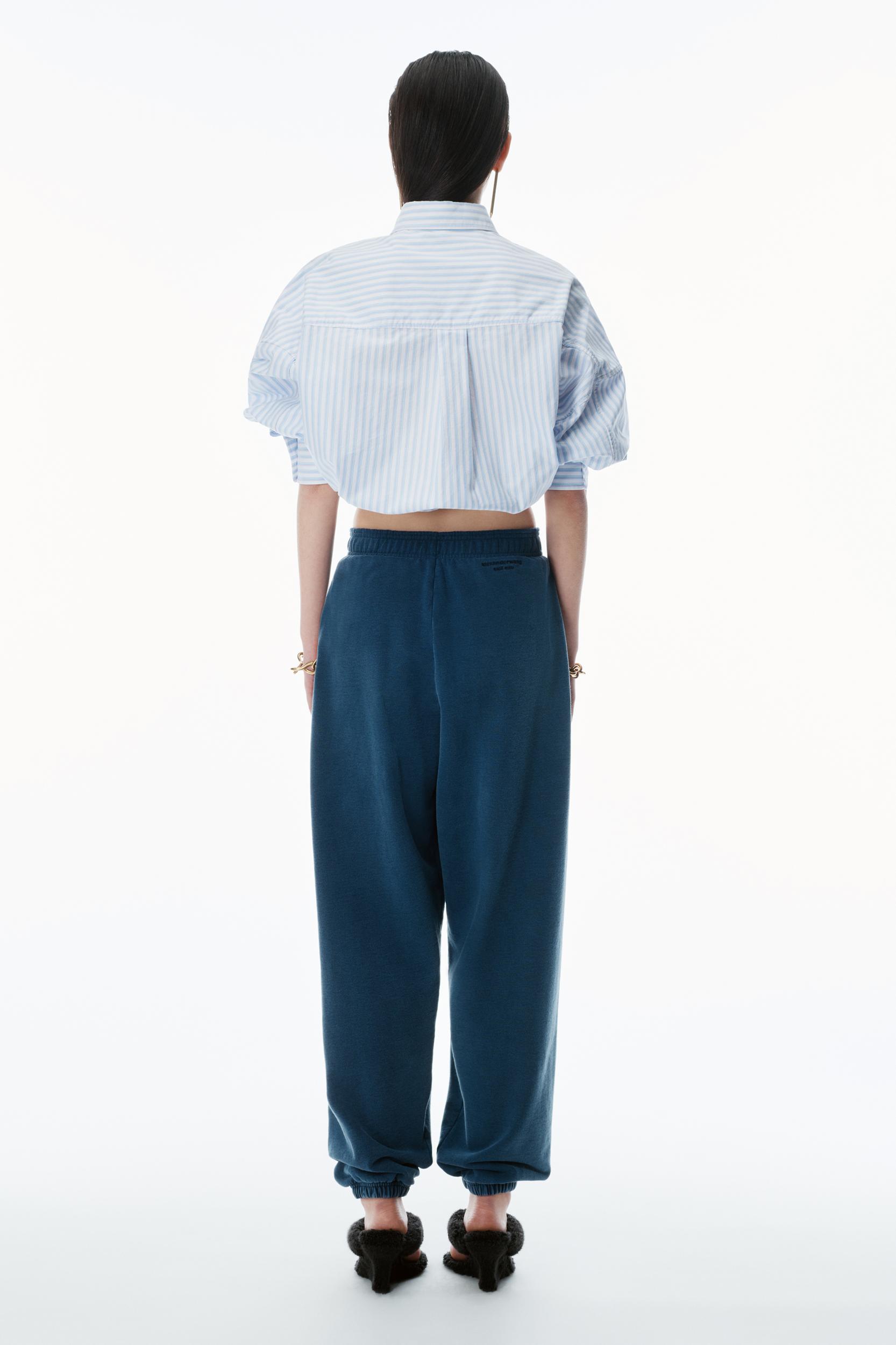 Logo Waistband Pleated Sweatpants Product Image