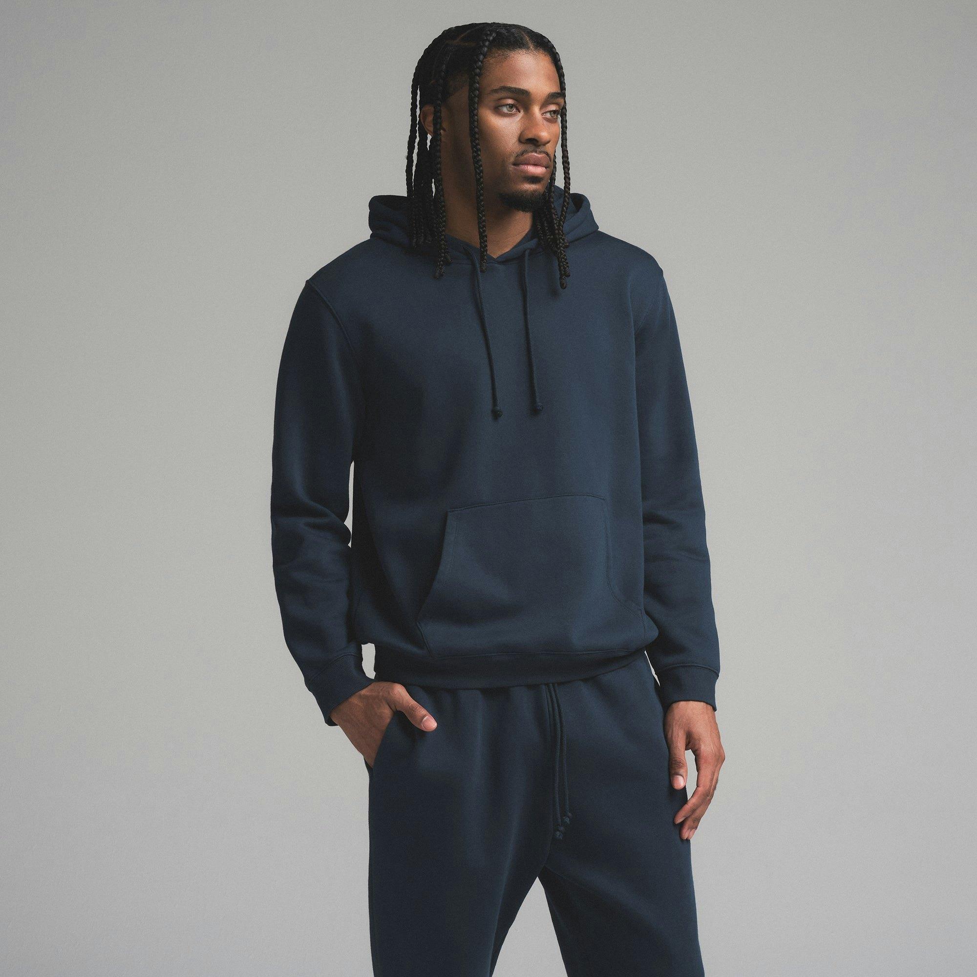 FLEECE LOUNGE MENS CLASSIC HOODIE | NAVY Product Image