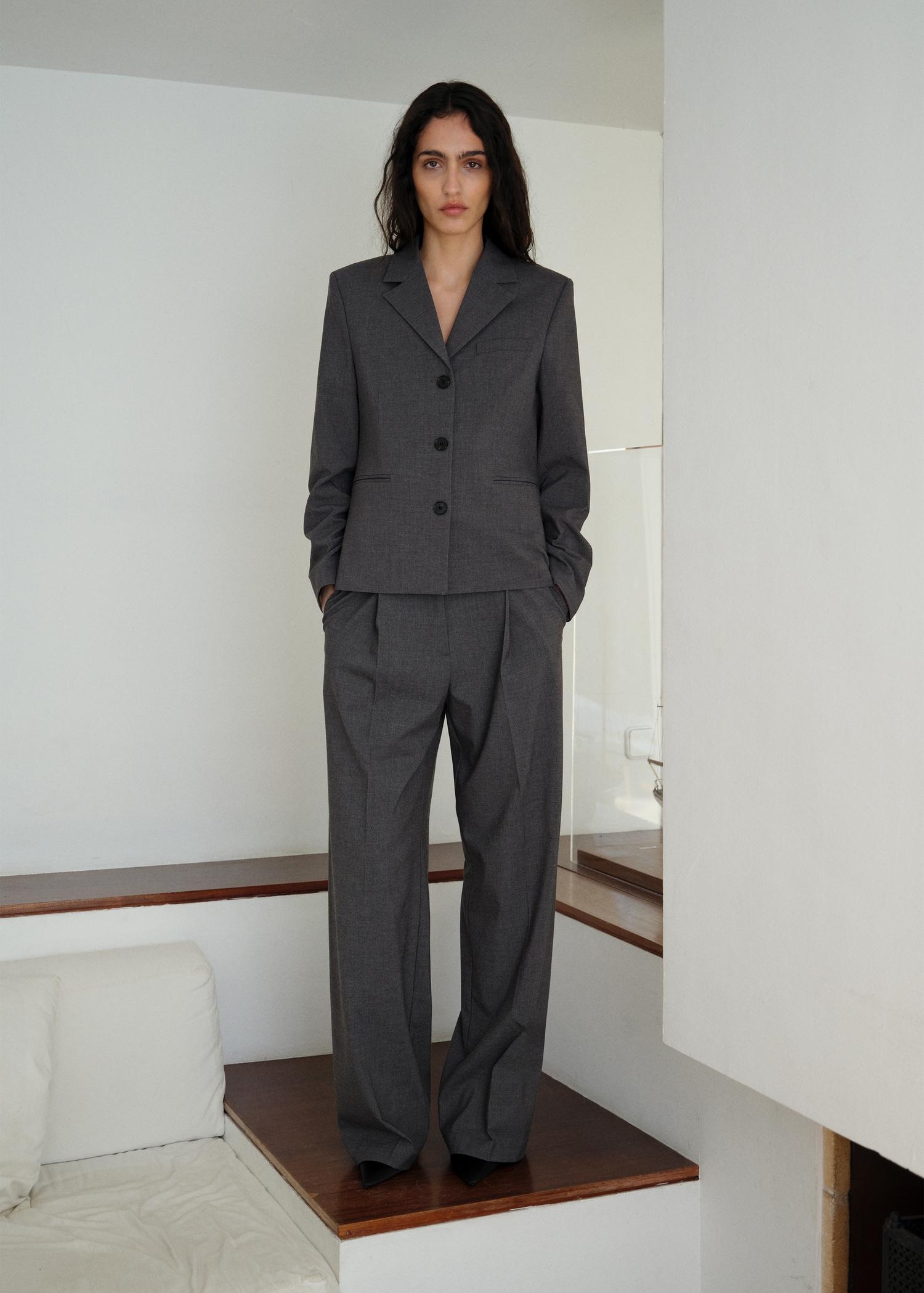 Straight-fit suit pants - Women | MANGO USA Product Image