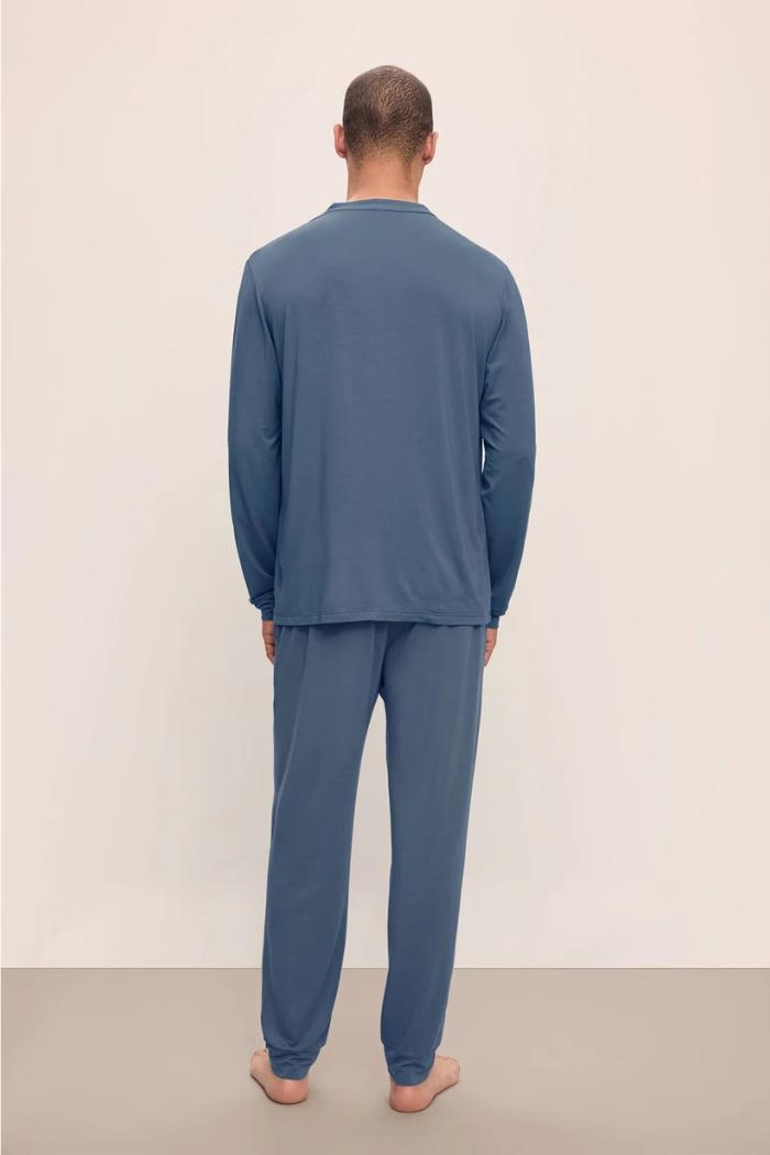 Henry TENCEL™ Modal Long PJ Set | Coastal Blue Product Image