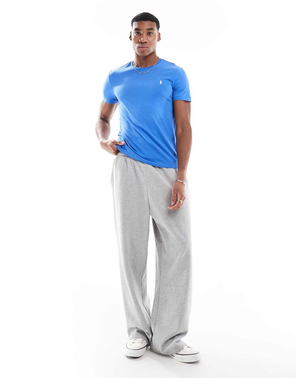 Polo Ralph Lauren icon logo t-shirt custom fit in mid blue Product Image