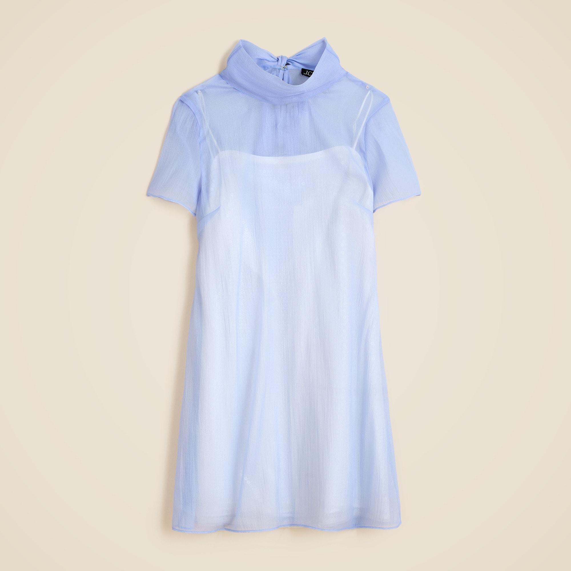 Collection bow-tie slip dress in organza Product Image