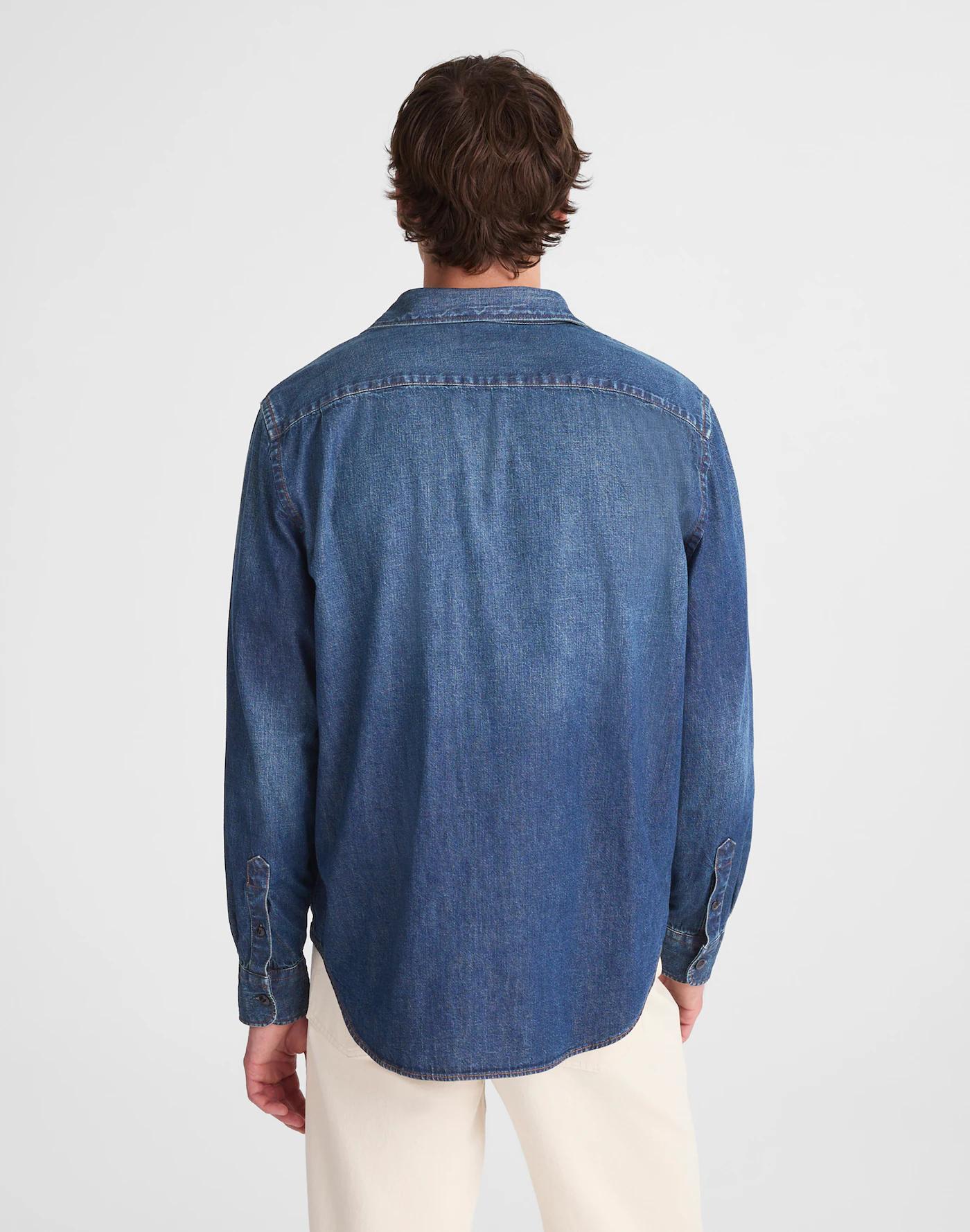 Denim Button-Up Shirt in Chambers Wash Product Image