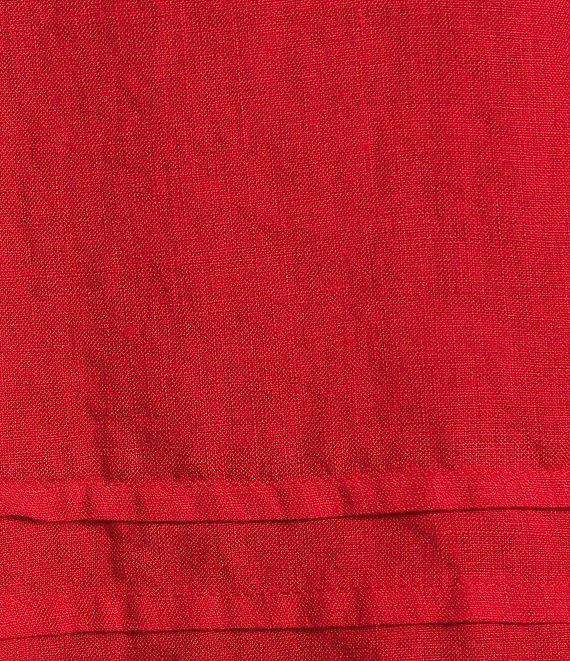 Bryn Walker Light Linen Round Neck 3/4 Sleeve Pintuck Detail Shirt Product Image