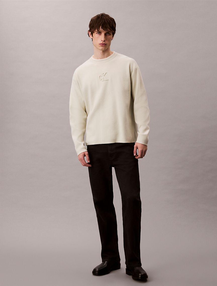 Relaxed Fit Standard Logo Terry Crewneck Sweatshirt Product Image