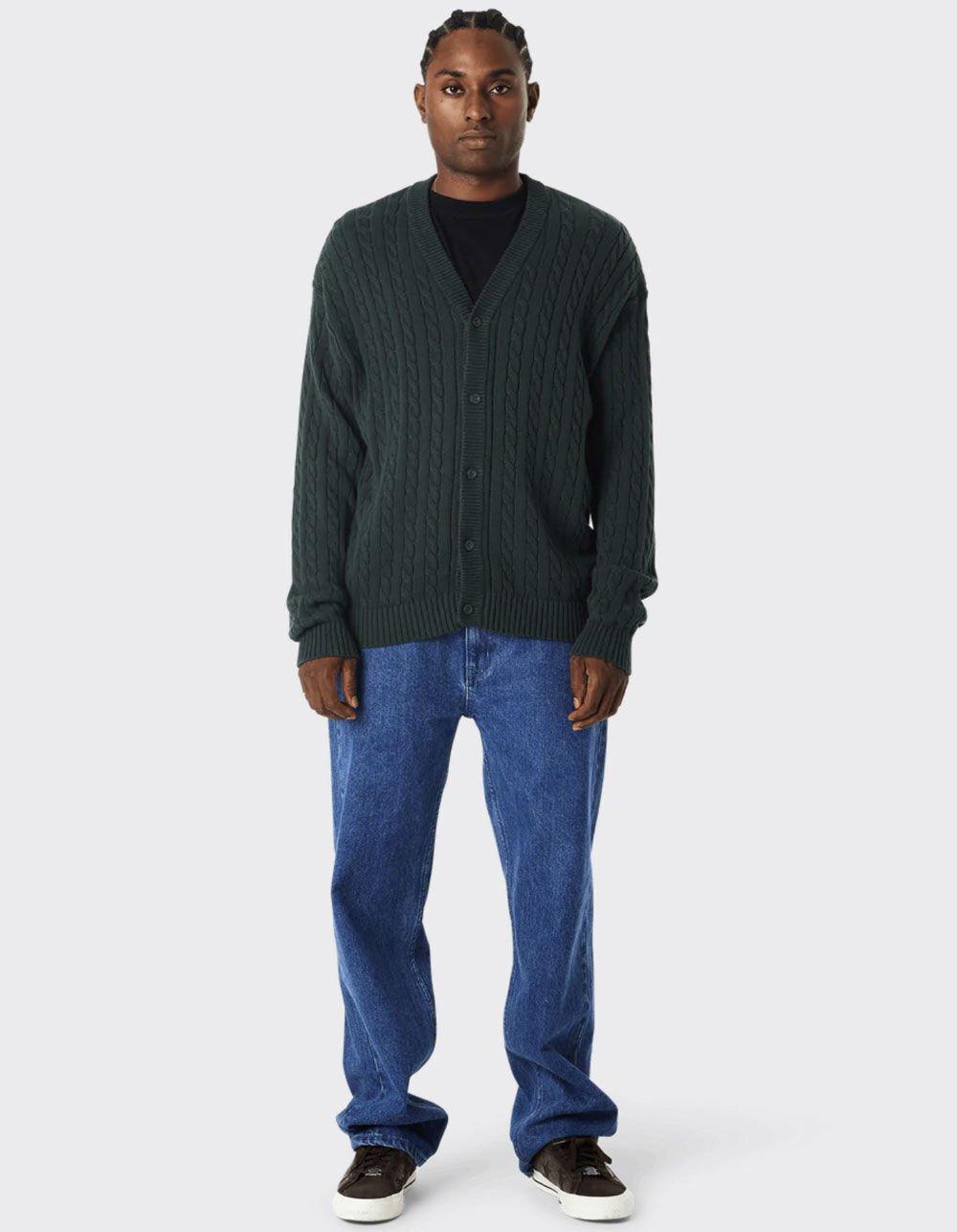 HUF Triple Triangle Mens Cardigan - HUNTER Product Image