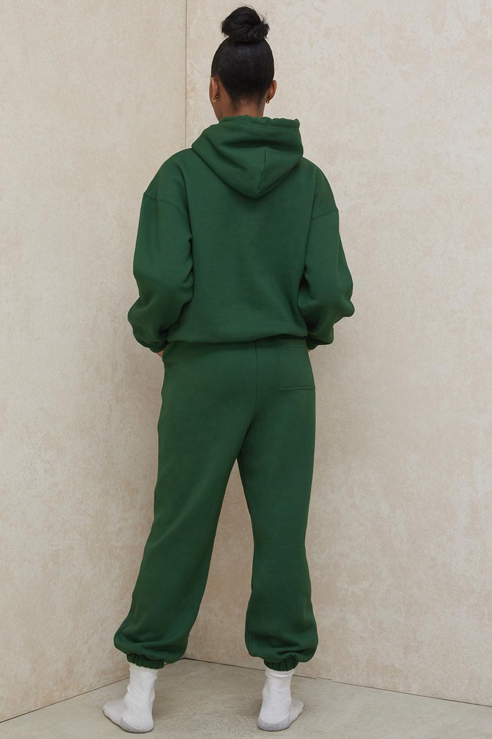 Sky  green fleece back jogging trousers - sale Product Image