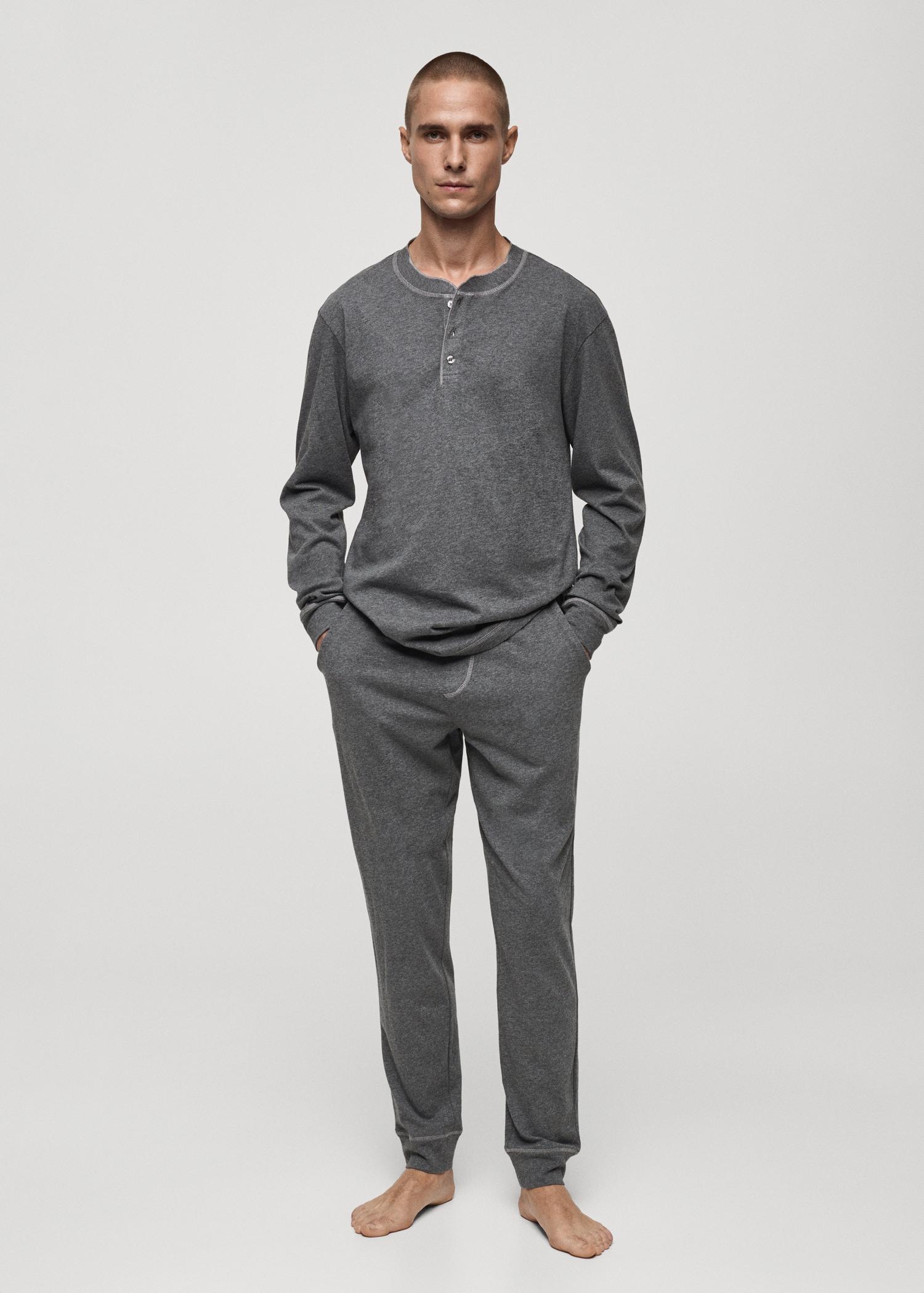100% cotton pyjama pack - Men | MANGO USA Product Image
