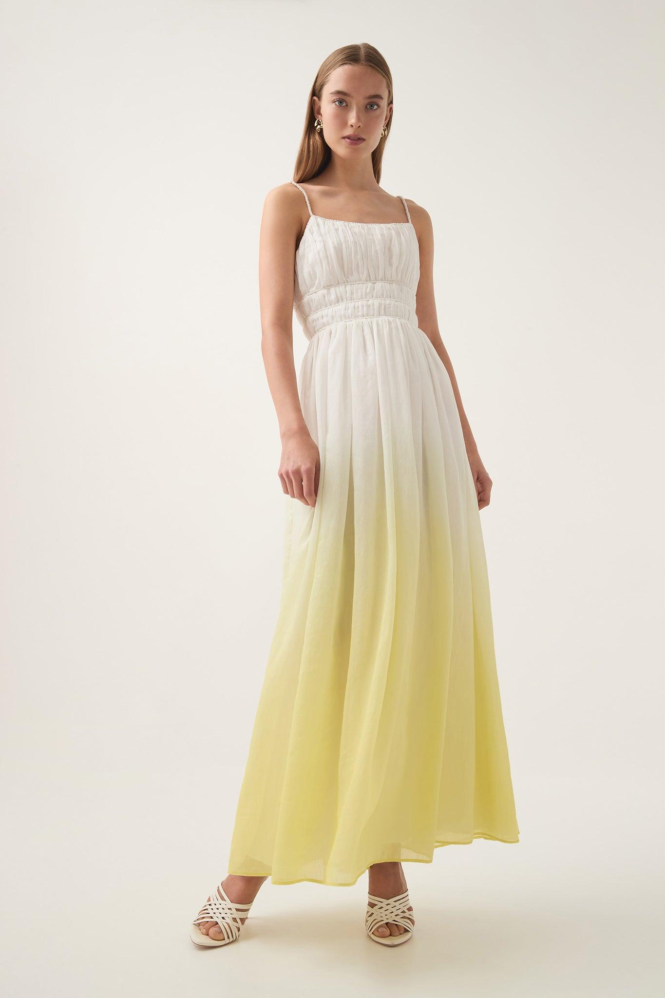 Acapella Ruched Midi Dress Product Image