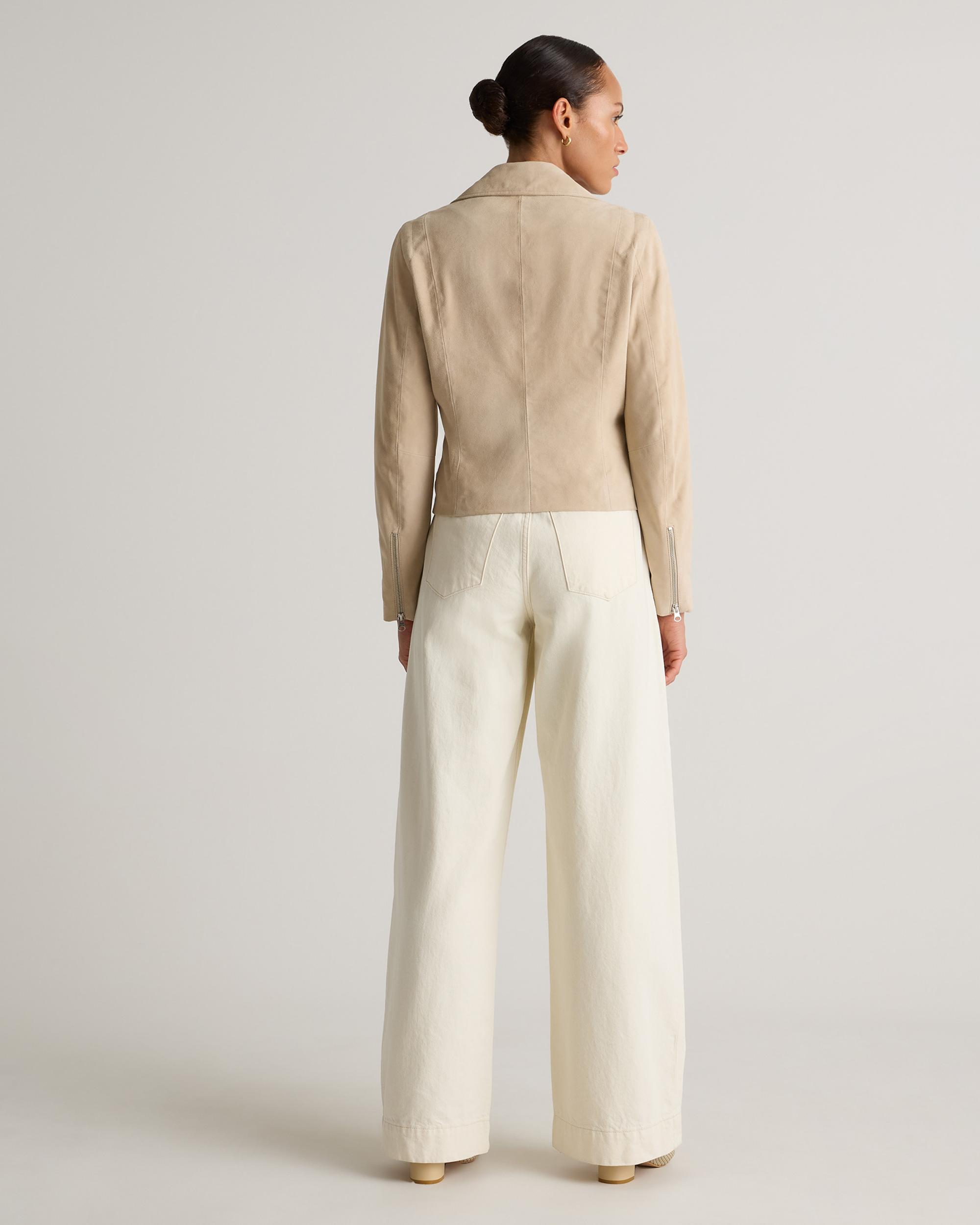 Quince | Women's 100% Suede Biker Jacket Size XS, Leather Product Image