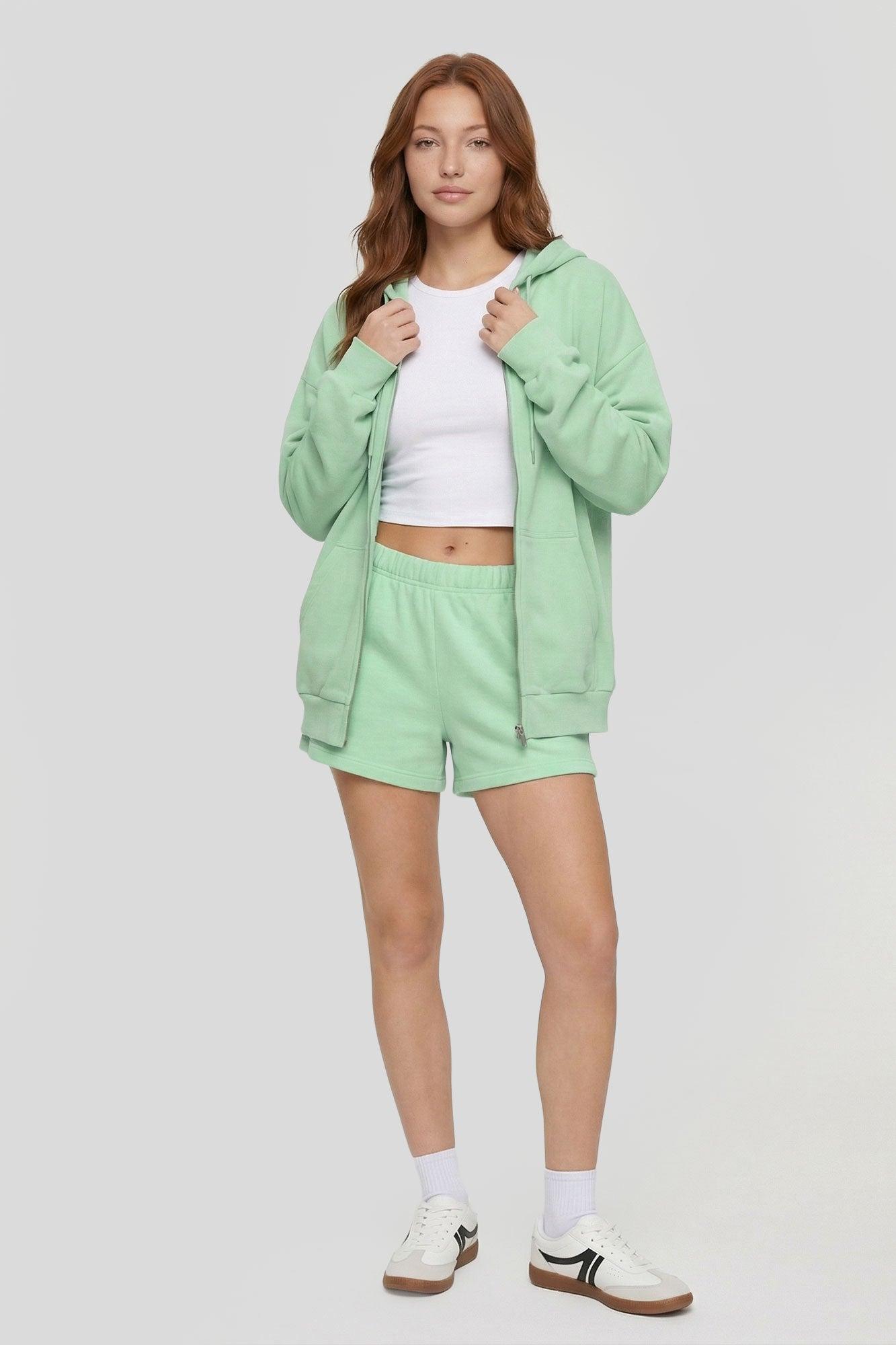 Fleece Zip-Up Hoodie Female Product Image