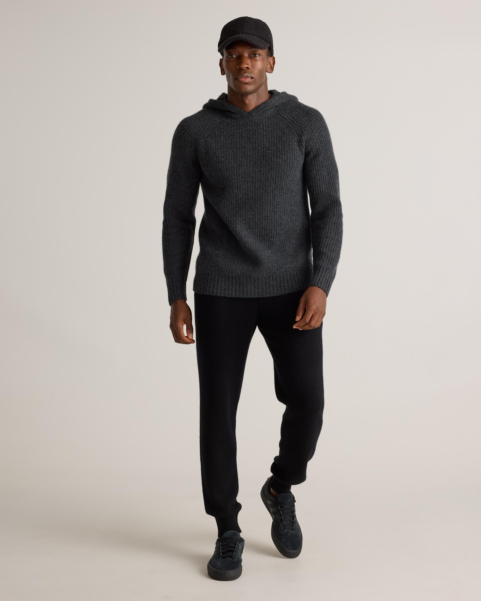 Quince | Men's Mongolian Cashmere Fisherman Pullover Hoodie Product Image