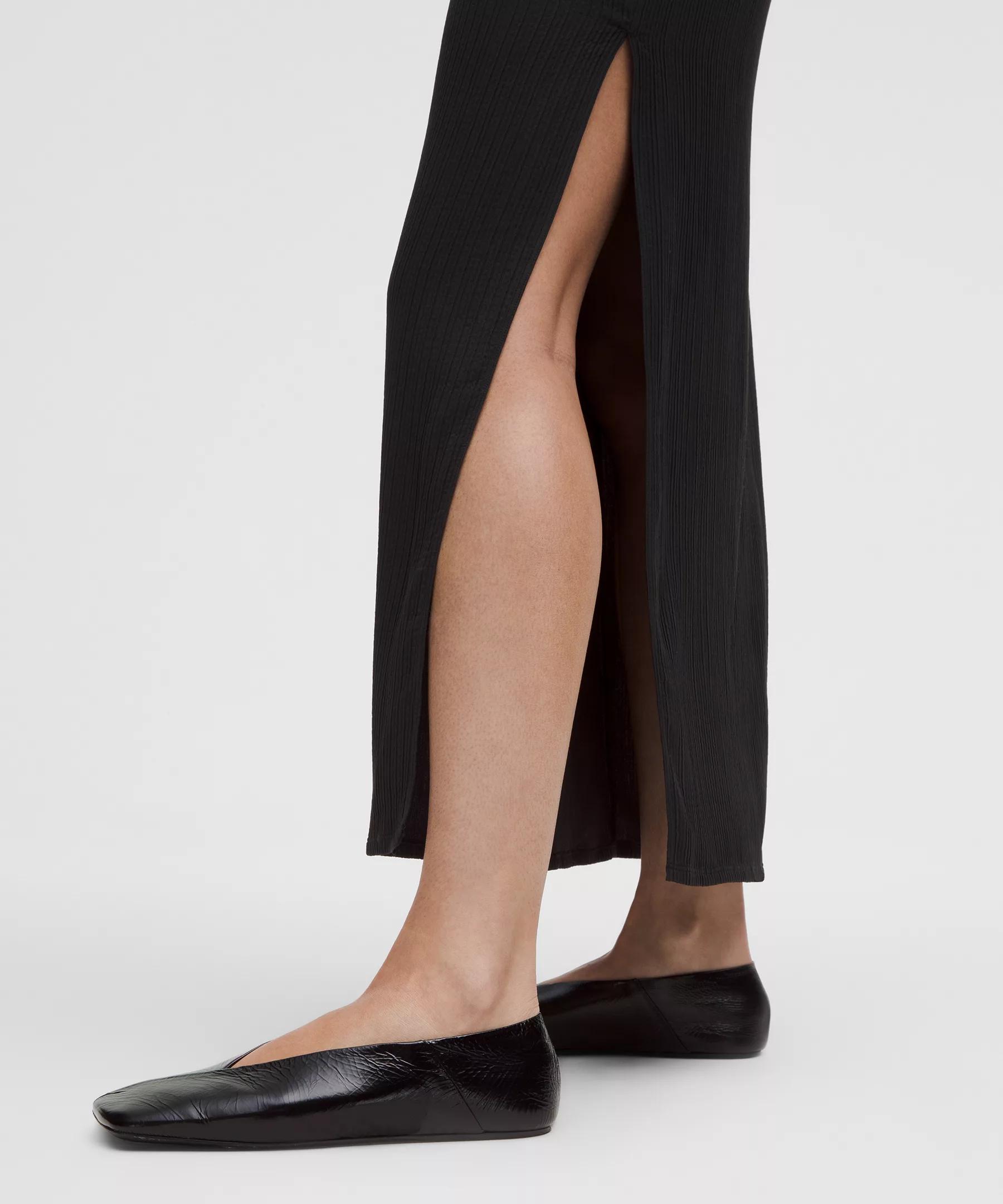 Sleeveless Pleated Stretch Maxi Dress Product Image