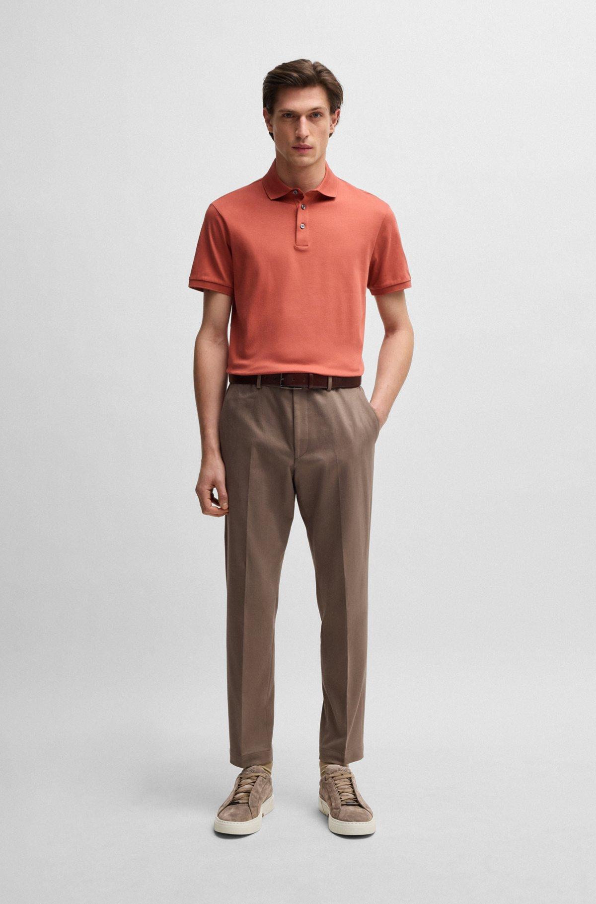 BOSS - Gary low-top trainers in suede - Khaki Product Image