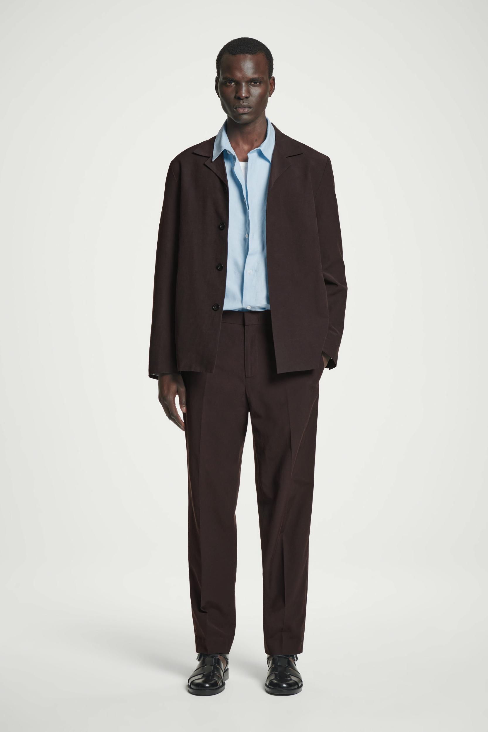 RELAXED LINEN LONG-SLEEVED SHIRT Product Image