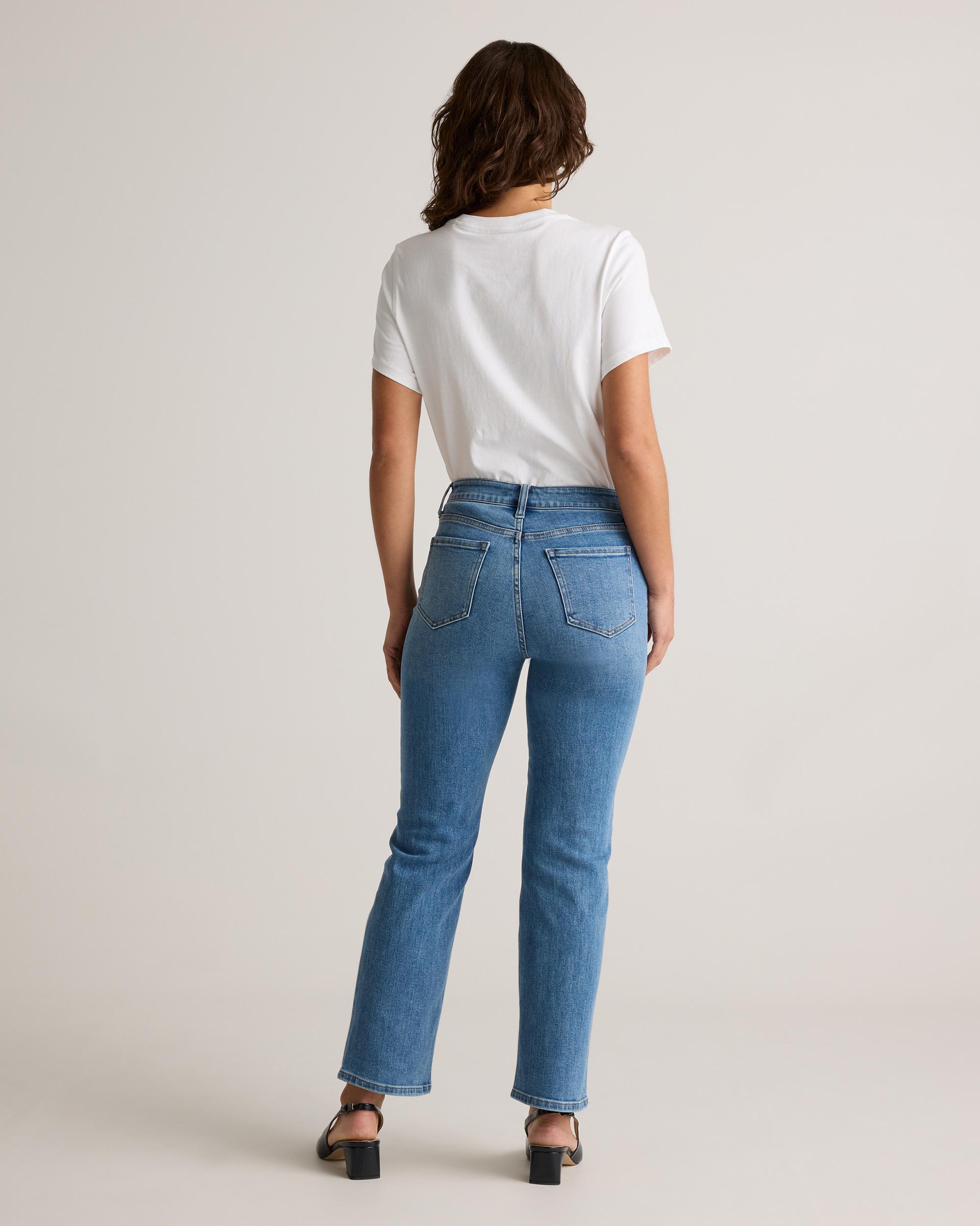 Quince | Women's Bella Stretch Straight Jeans Organic Cotton Product Image