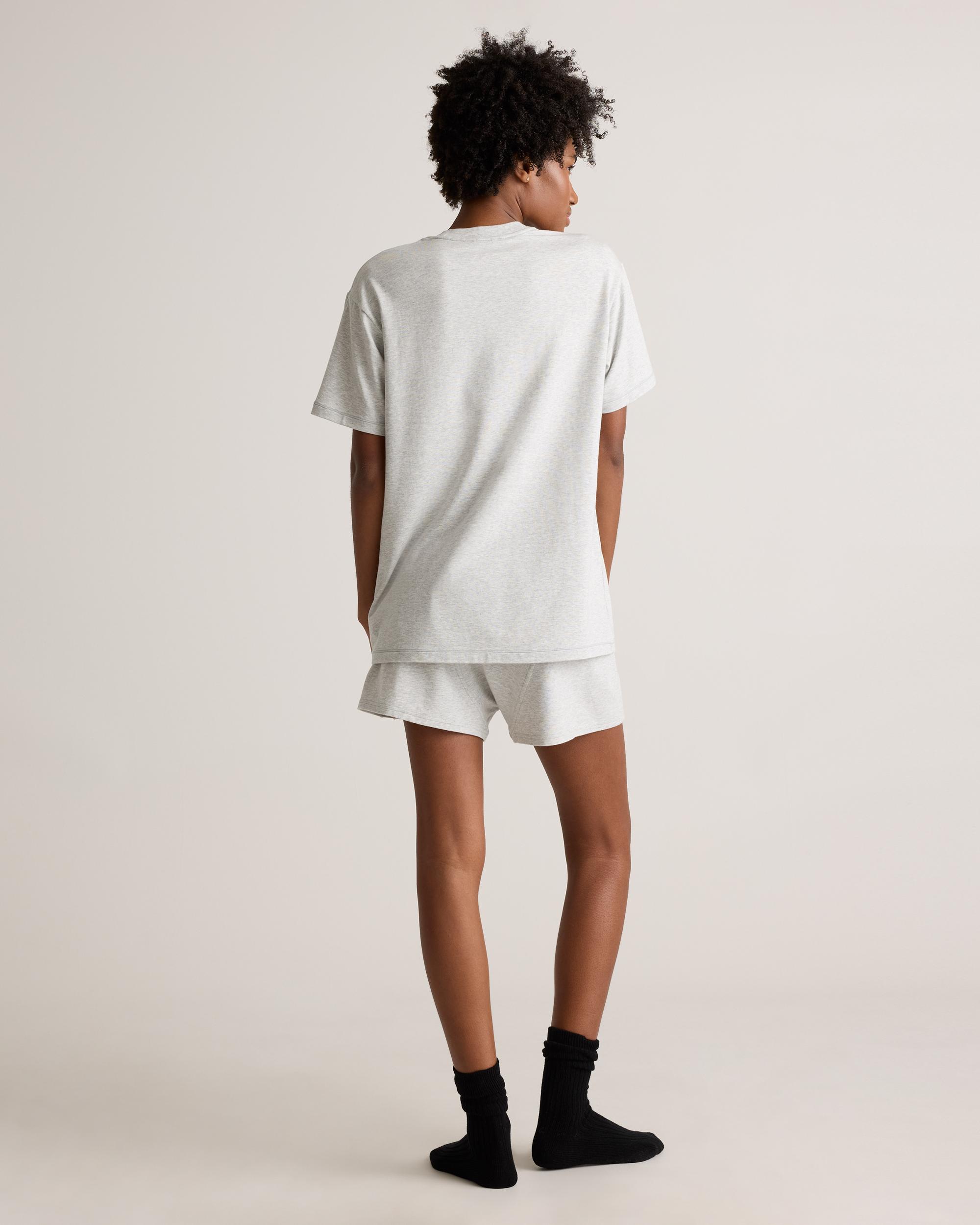 Quince | Women's Dream Lounge Oversized Short Sleeve Pajama Set Cotton Product Image