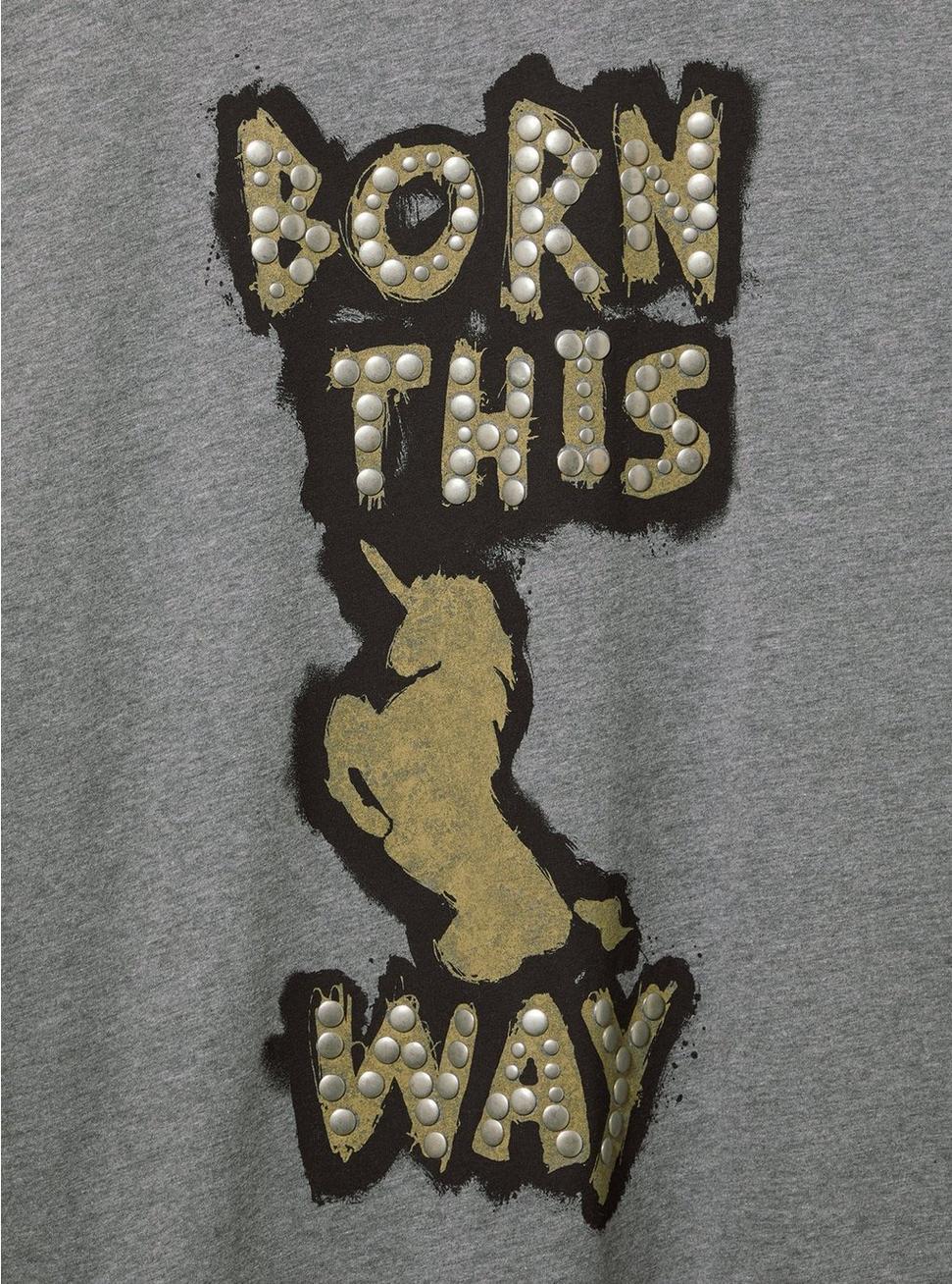 Lady Gaga Relaxed Cotton Crew Studded Tee Product Image