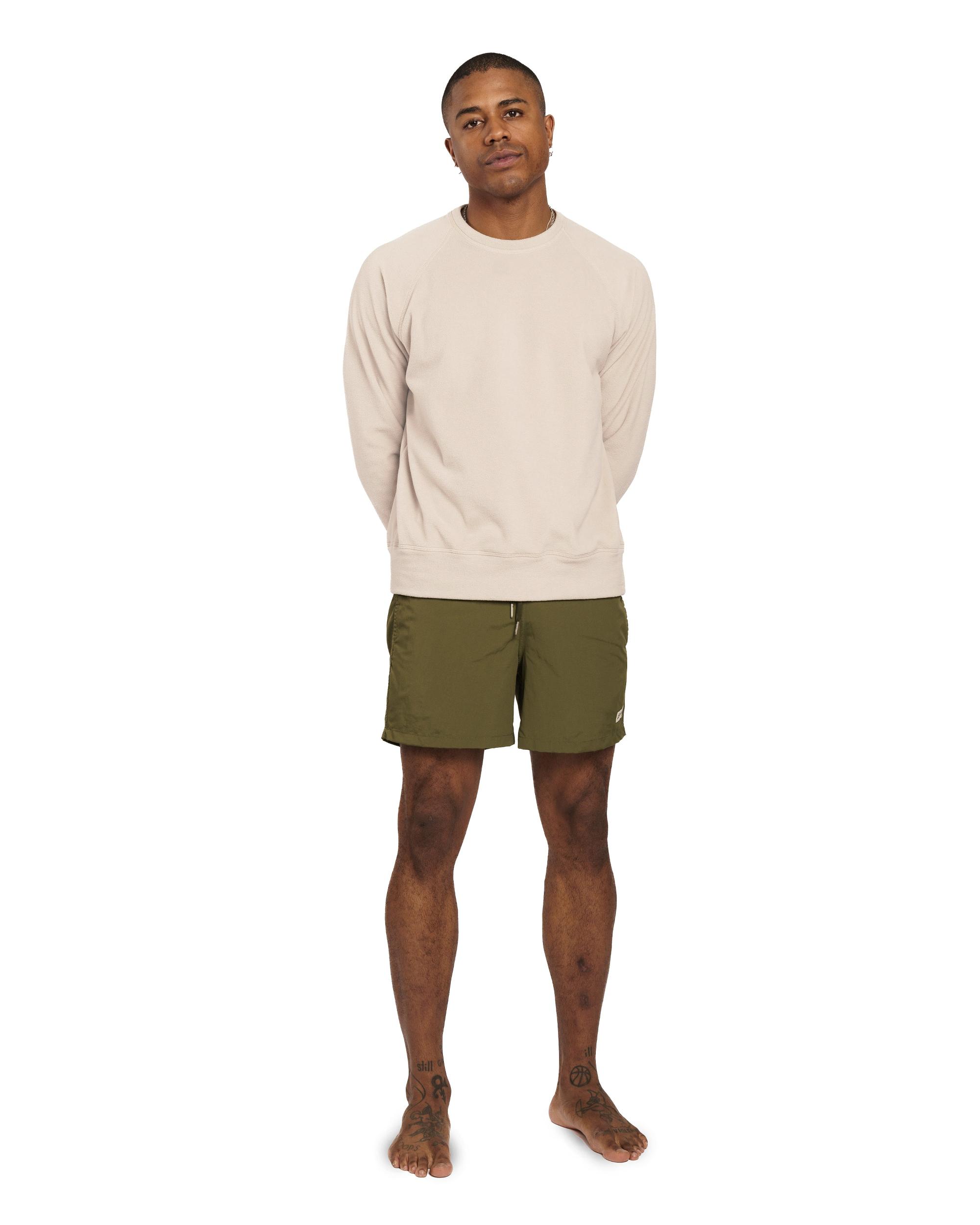 Solid Olive Swim Trunk Product Image