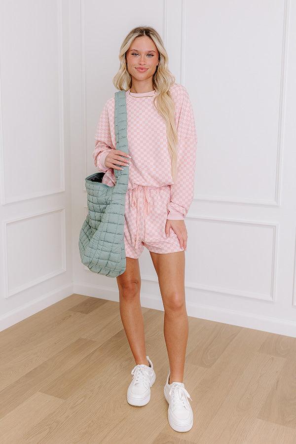 Call It Cozy Ultra Soft Shorts in Pink Product Image