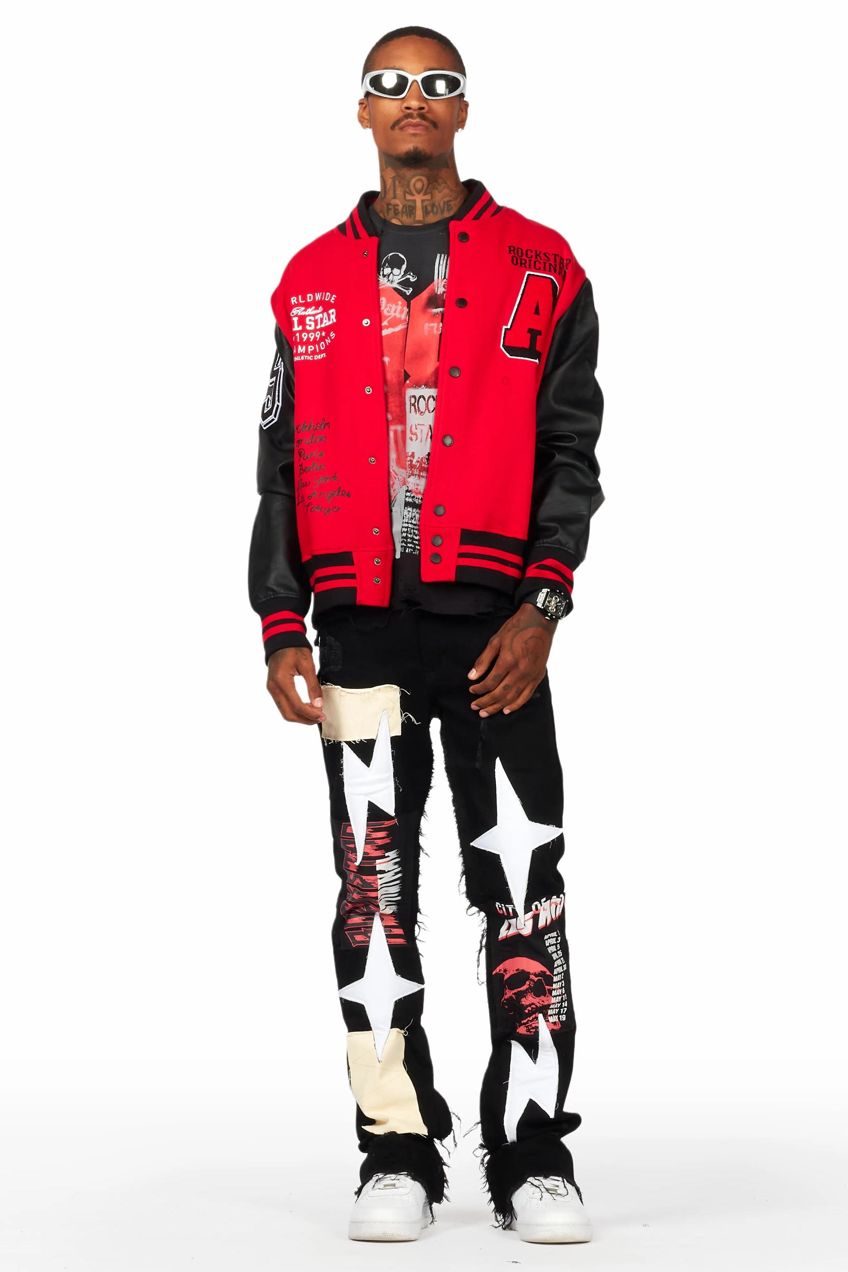 Grill Black Graphic Oversized T-Shirt Male Product Image