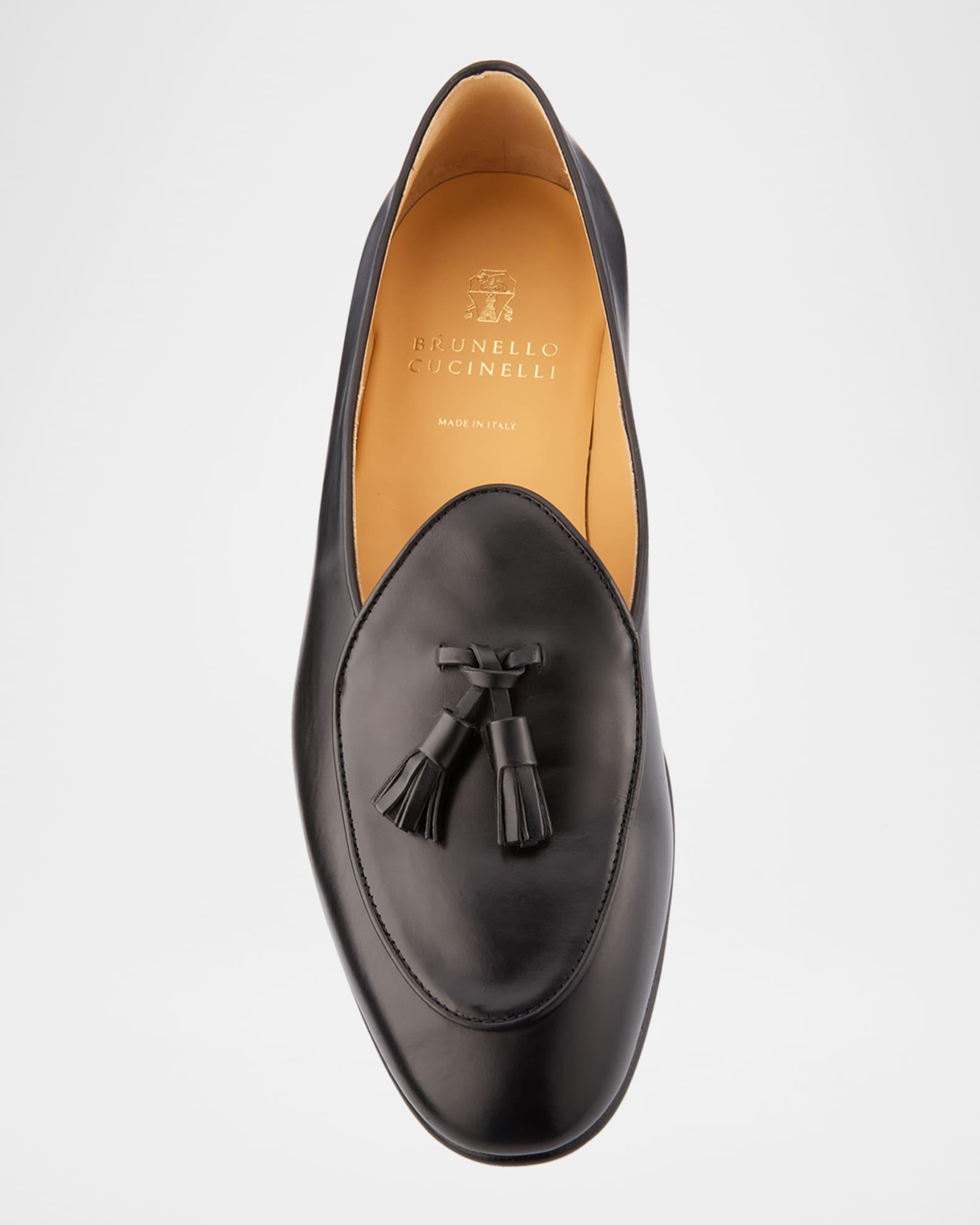 Men's Leather Tassel Loafers Product Image