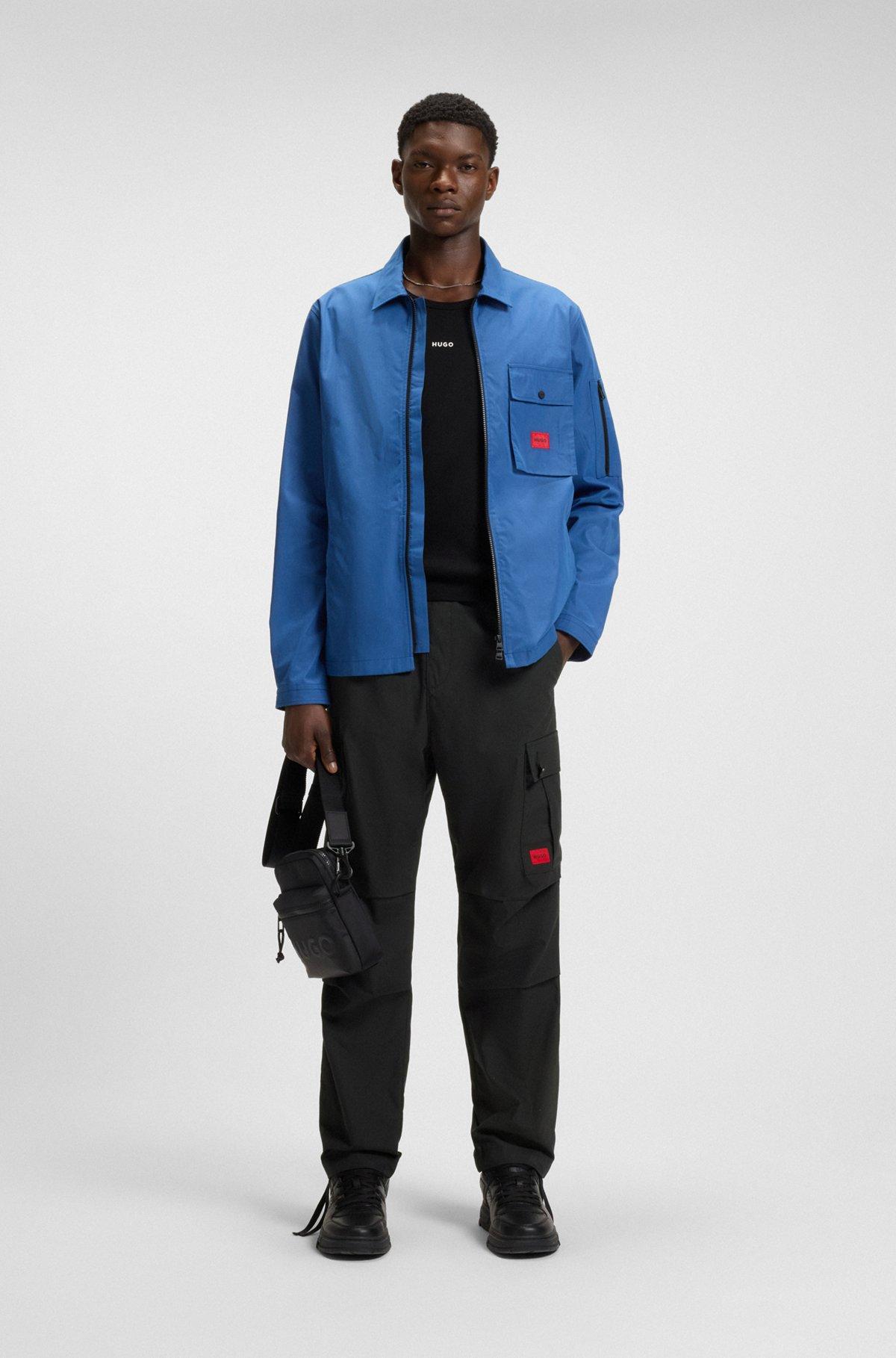 Regular-fit cargo trousers in ripstop cotton Product Image