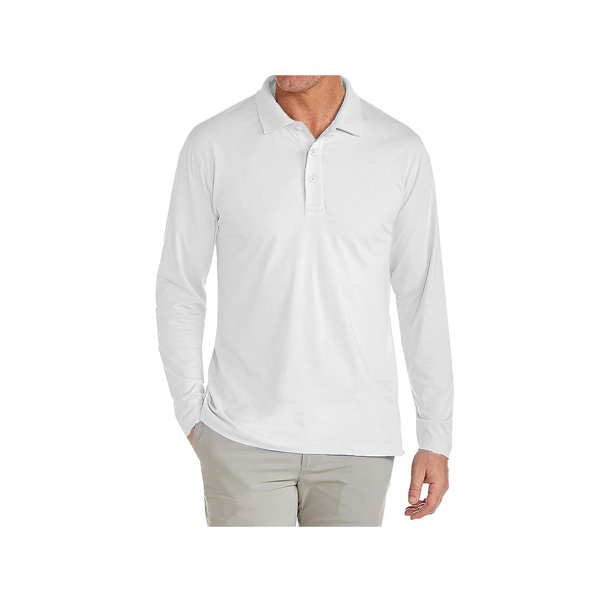 Men's JumpStart Modern Fit Long Sleeve Polo Shirt, Size: XXL, White Product Image