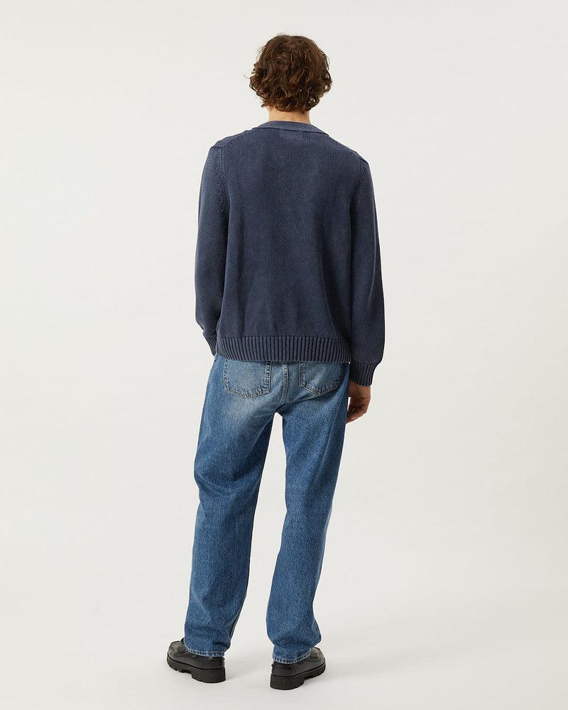 Acid Wash Cardigan - Red Product Image