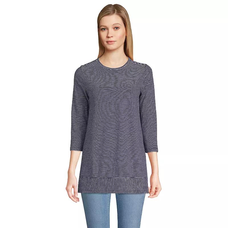 Women's Lands' End Slub Jersey Swing Tunic,  Product Image