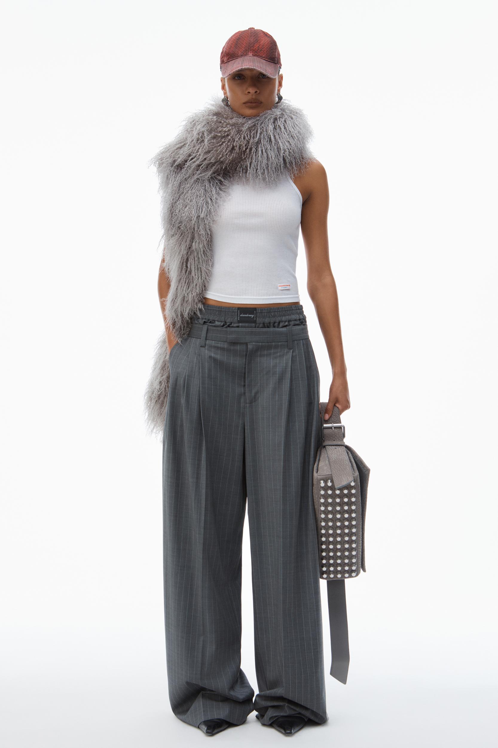 Pre-styled Pleated Trouser With Boxer Waistband Product Image