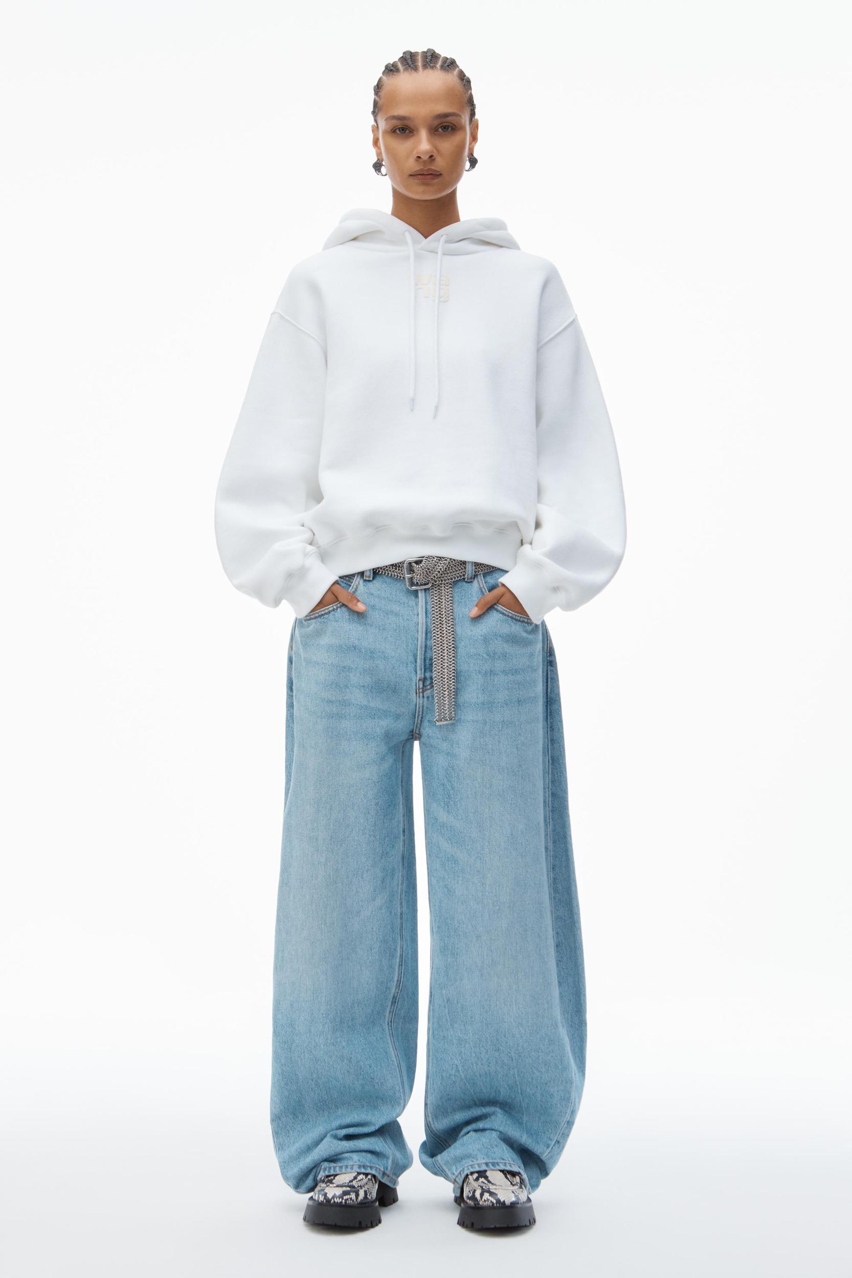 Puff Logo Hoodie In Structured Terry Product Image