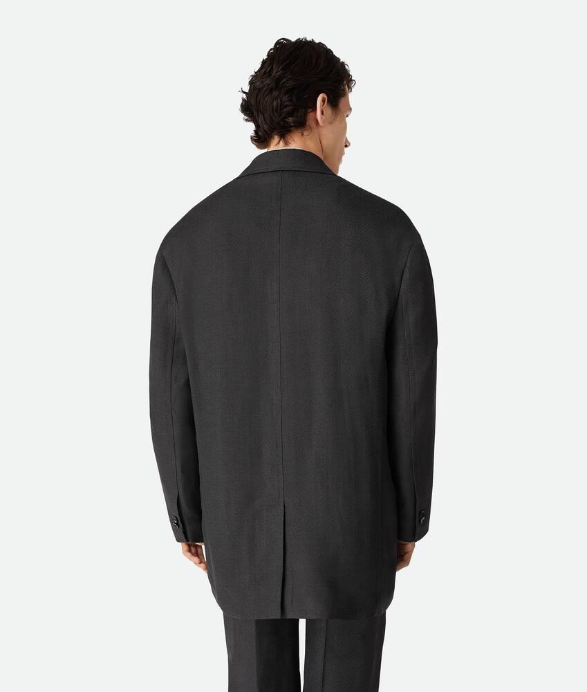 Men's Viscose Melange Jacket in Charcoal melange/vulcano Product Image
