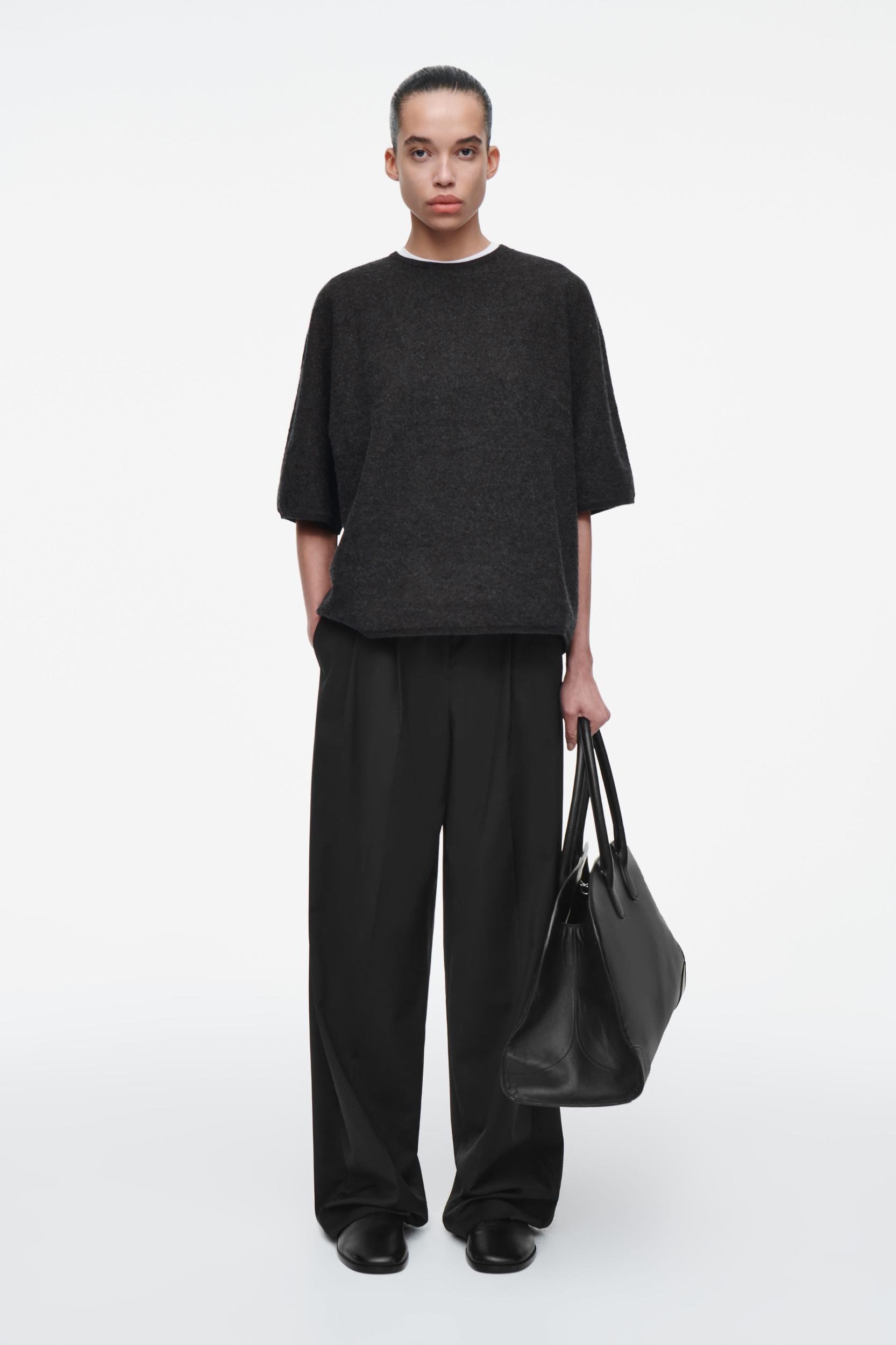 OVERSIZED BOILED MERINO WOOL T-SHIRT Product Image