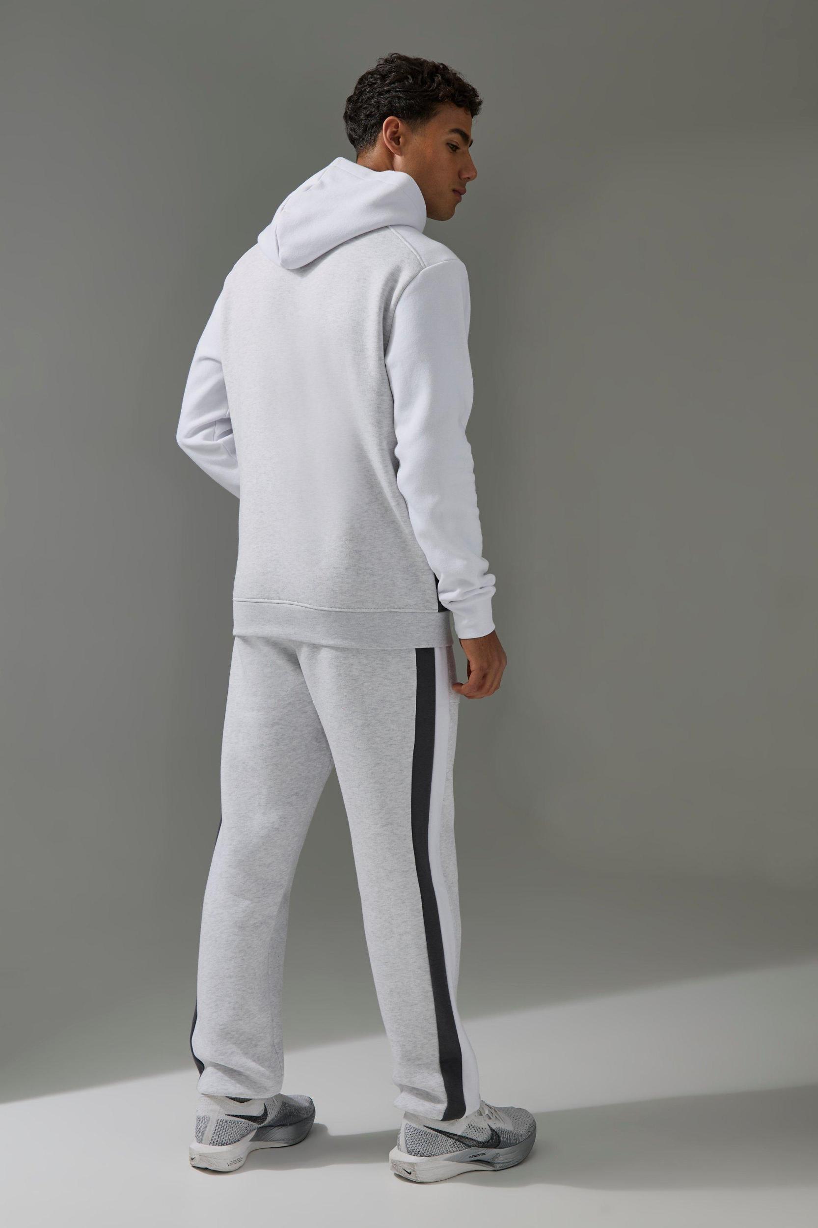 Man Active Colour Block Hoodie and Sweatpants Tracksuit | boohooMAN USA Product Image