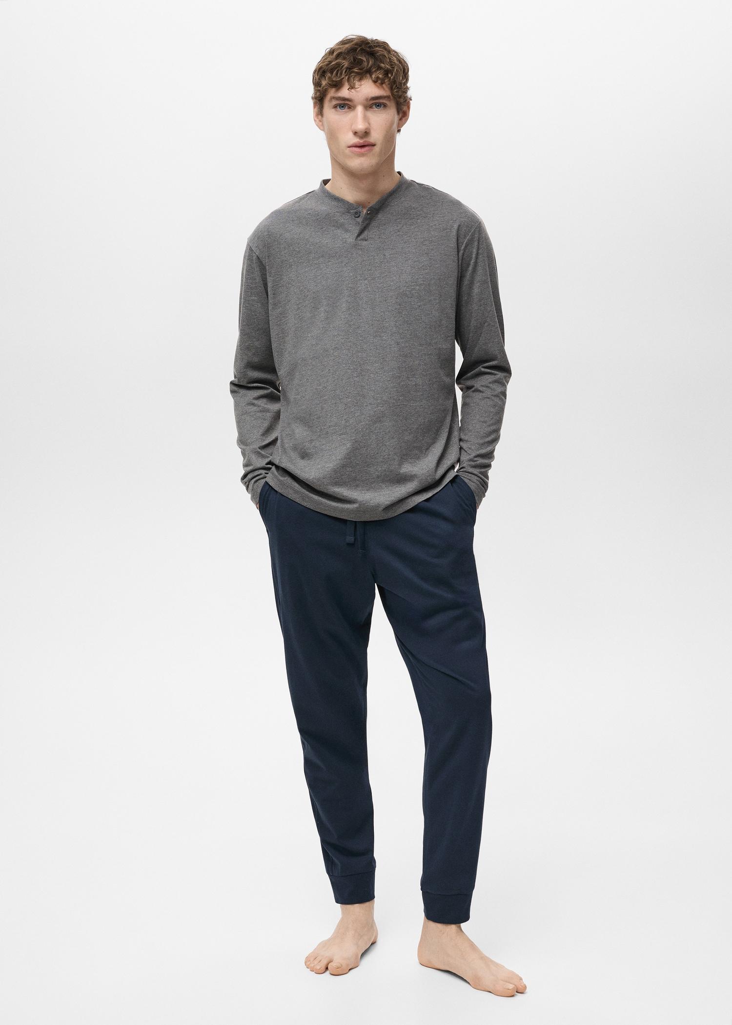 100% cotton pyjama pack - Men | MANGO USA Product Image