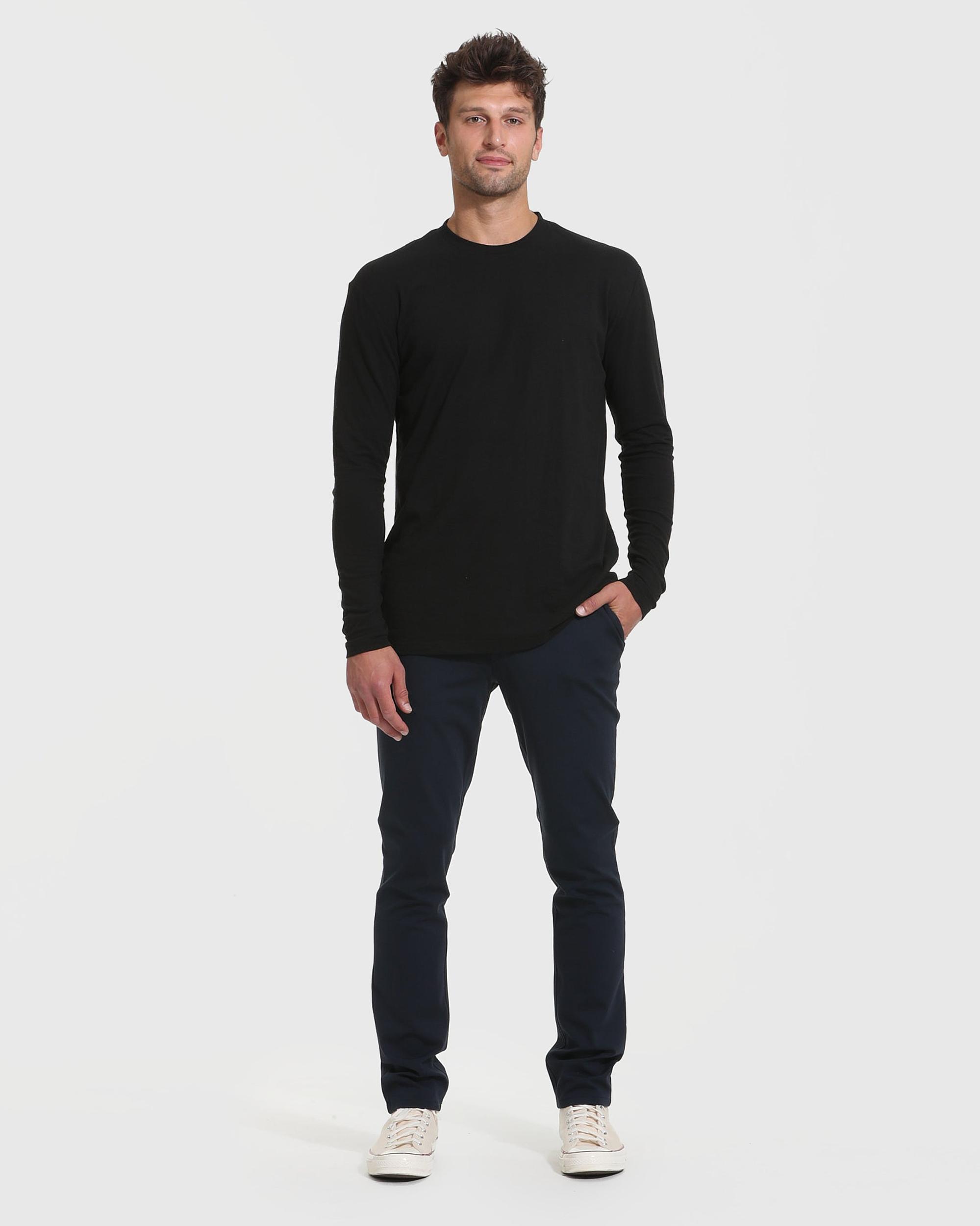 Black Tall Long Sleeve T-Shirt Product Image
