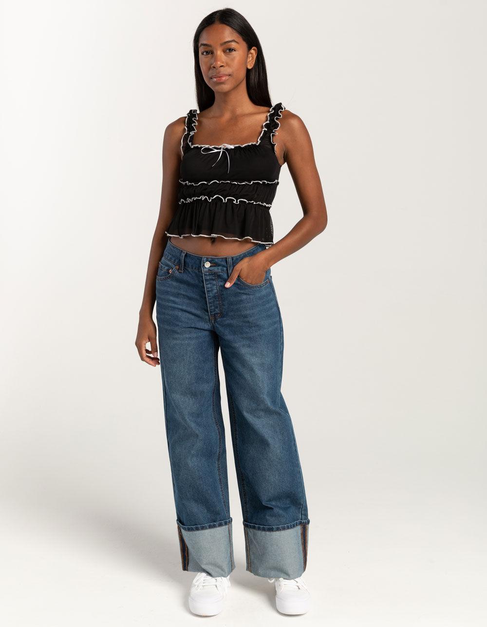 FULL TILT Tier Womens Tank Top - BLACK Product Image