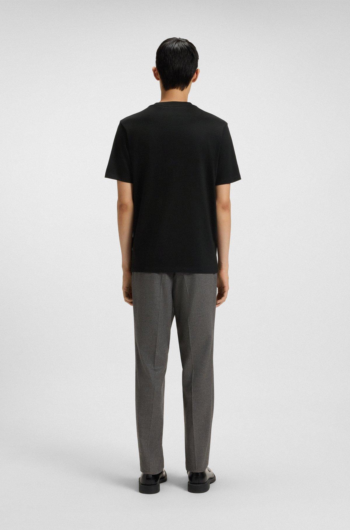 Cotton jersey T-shirt with mixed-print logo Product Image