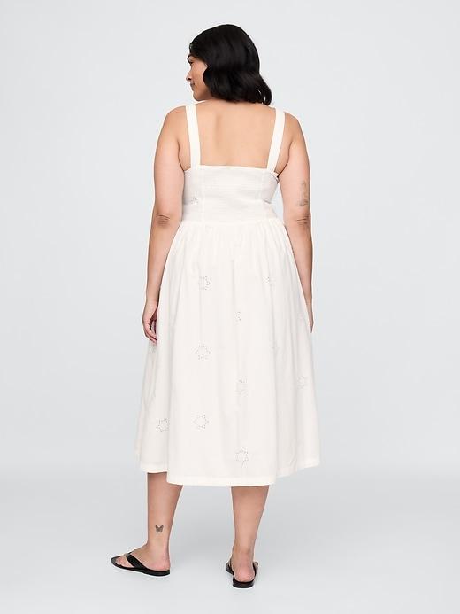 Eyelet Scoop Neck Dress Product Image