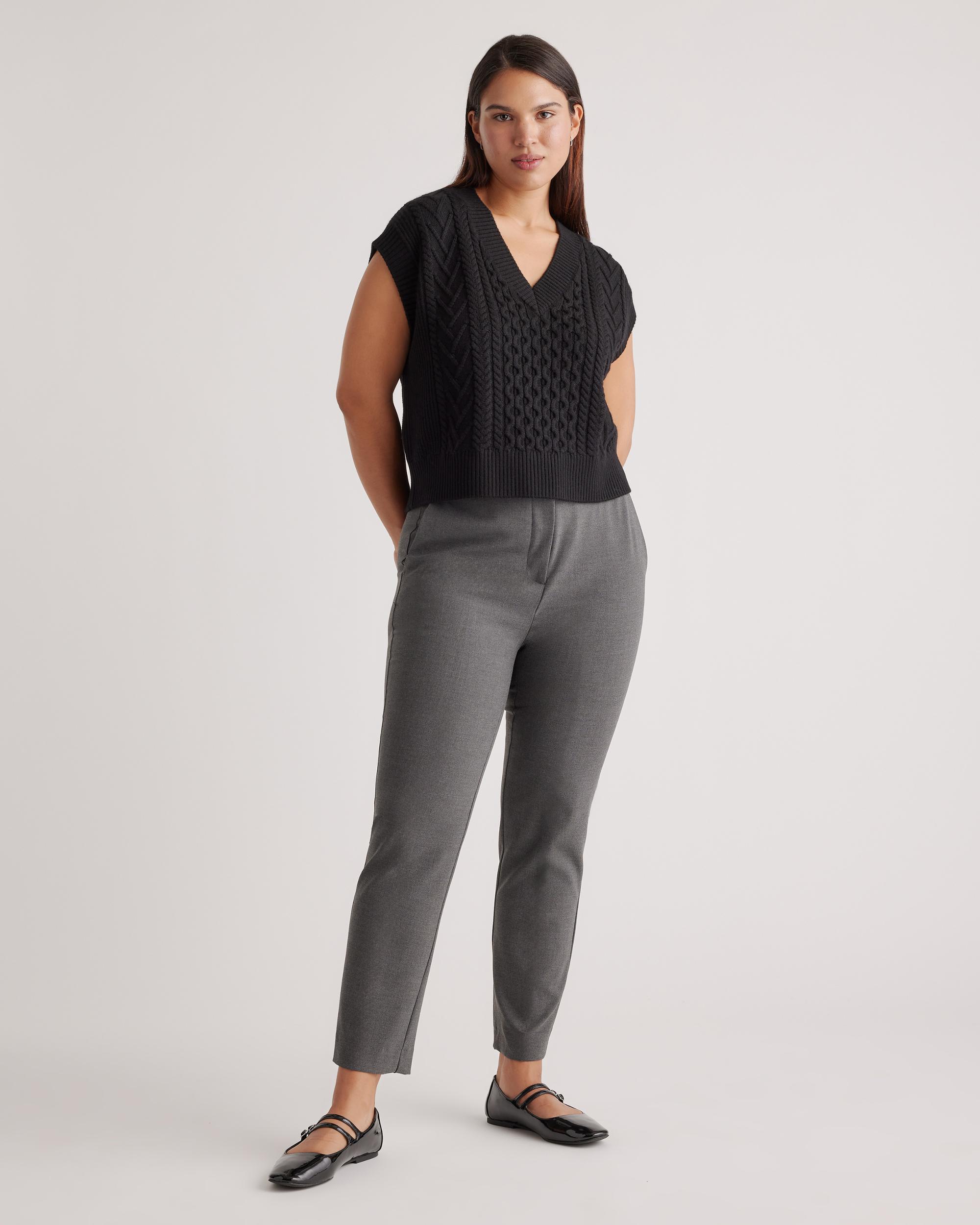 Quince | Women's Australian Merino Wool Cable Sweater Vest Product Image