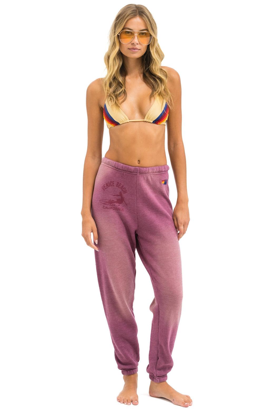 VENICE SURFER SWEATPANTS - FADED BERRY Female Product Image