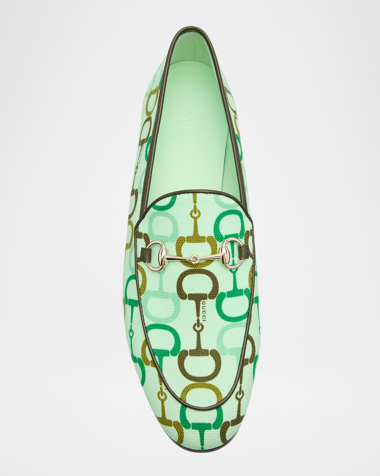 Jordaan Printed Cotton Horsebit Loafers Product Image