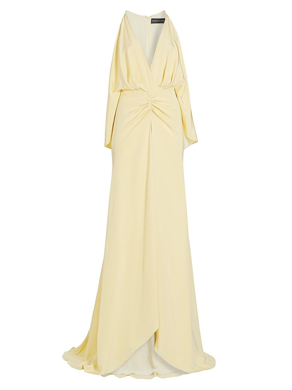 Womens The Sierra Ruched Silk Gown Product Image