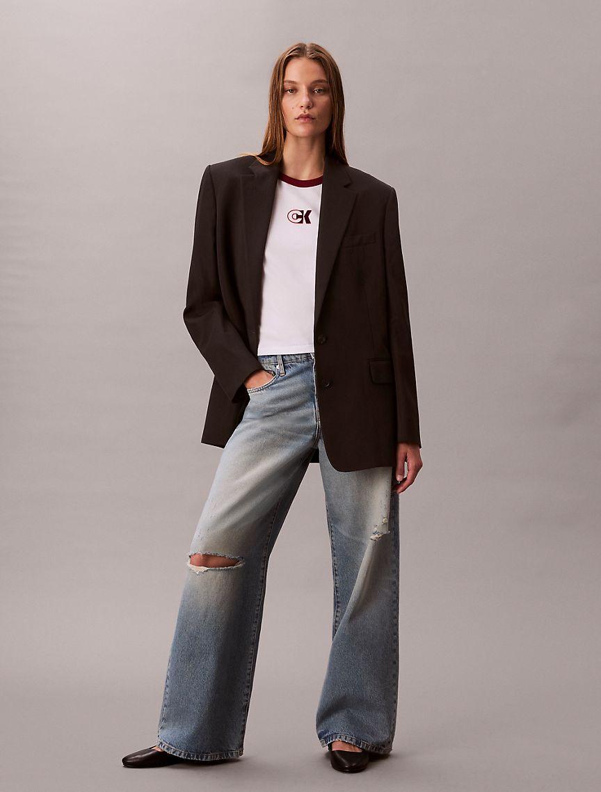 Monogram Logo Slim Ringer T-Shirt Product Image