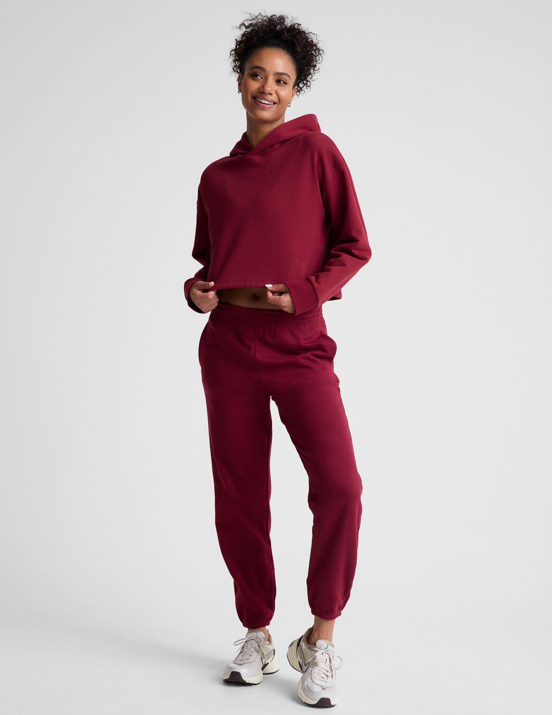 LuxeFleece Happiness Cropped Hoodie Product Image